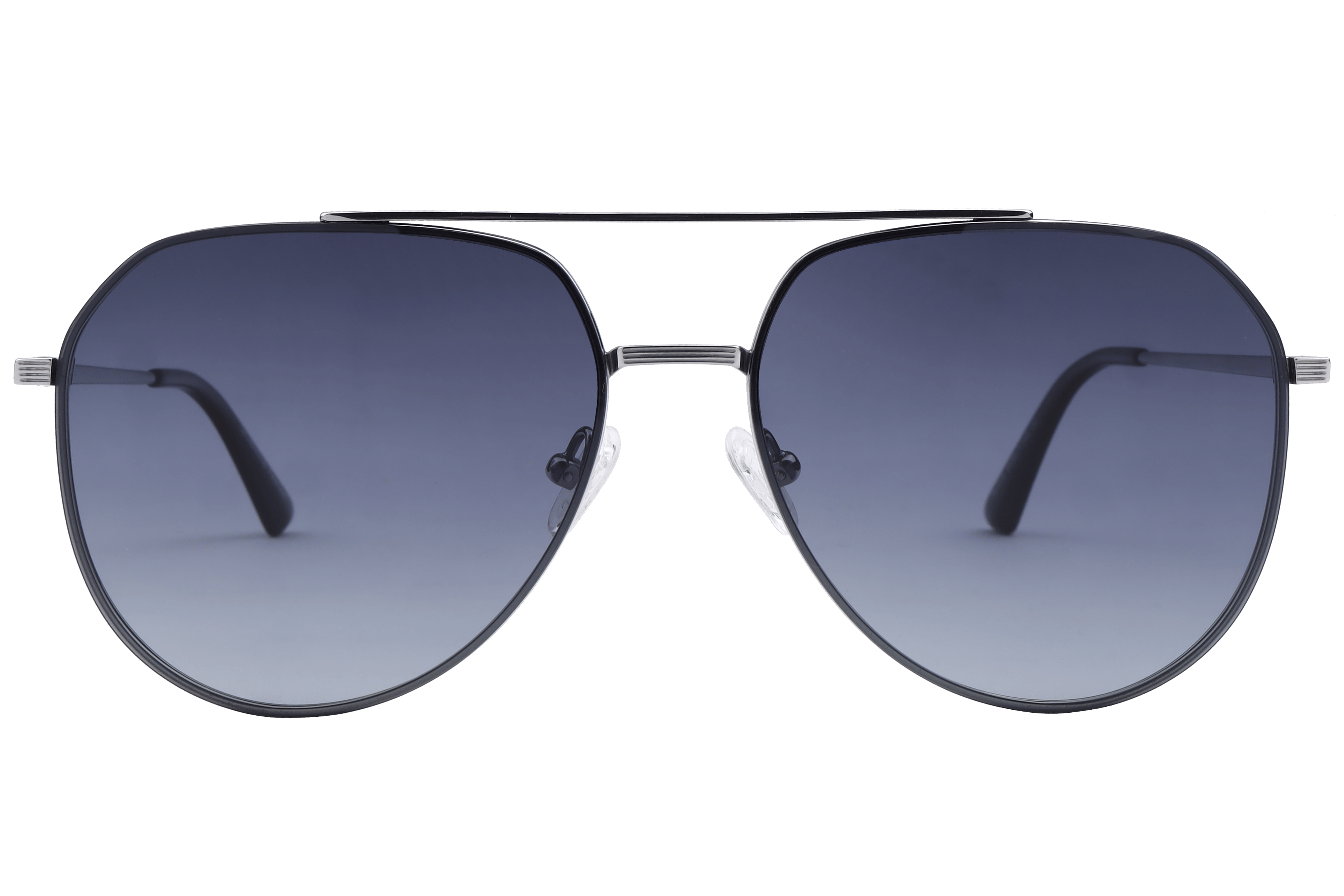 Lancebremmer TA-019 Sunglass Silver Male Full Metal Sunglass — Silver frame — view 2