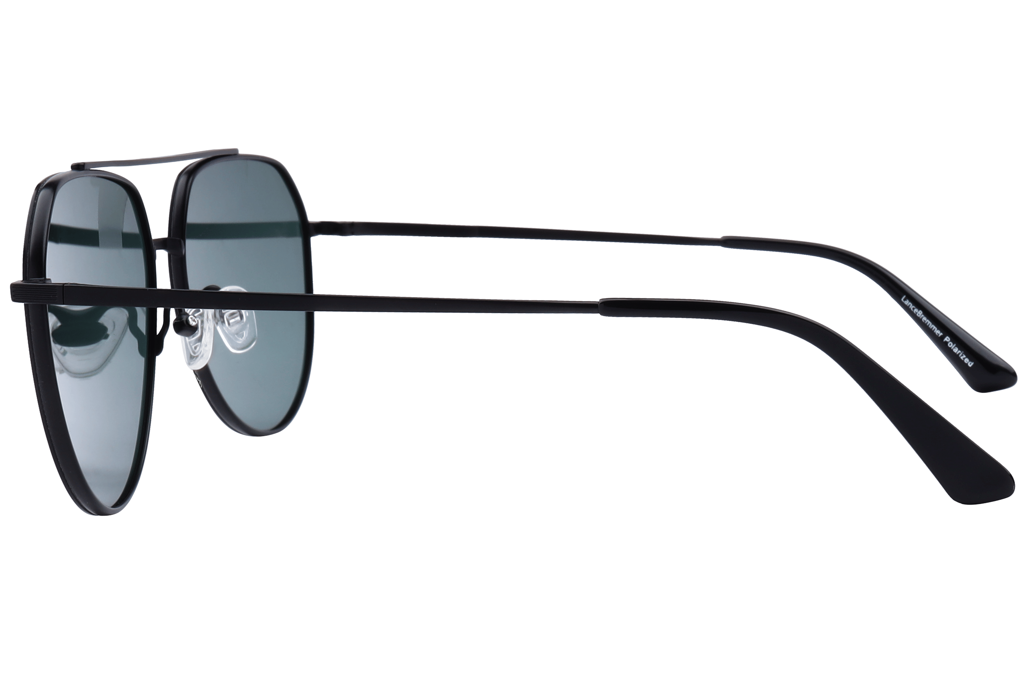 Lancebremmer TA-019 Sunglass Black Male Full Metal Sunglass — Black frame — view 3