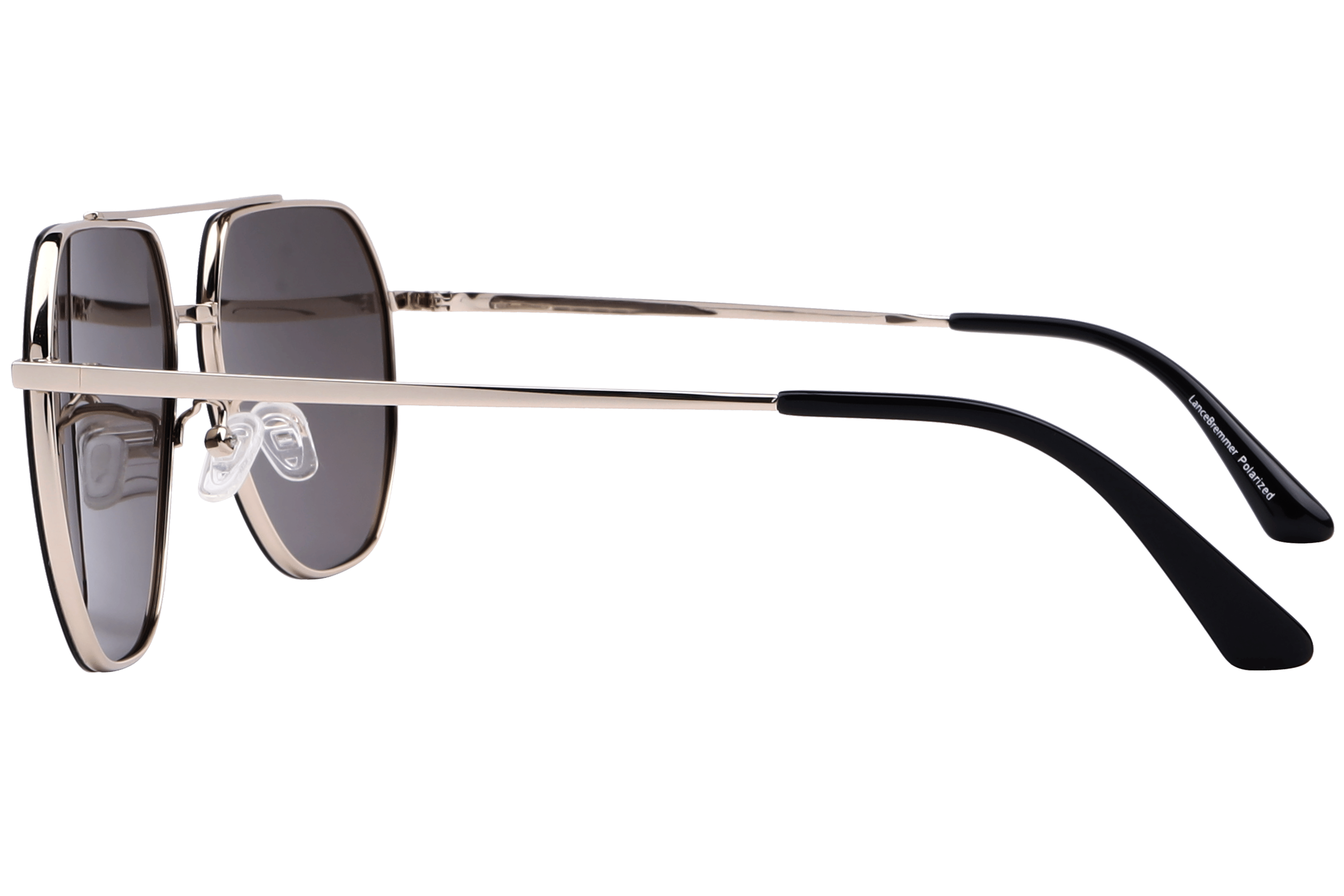Lancebremmer TA-020 Sunglass Gold Male Full Metal Sunglass — Gold frame — view 3