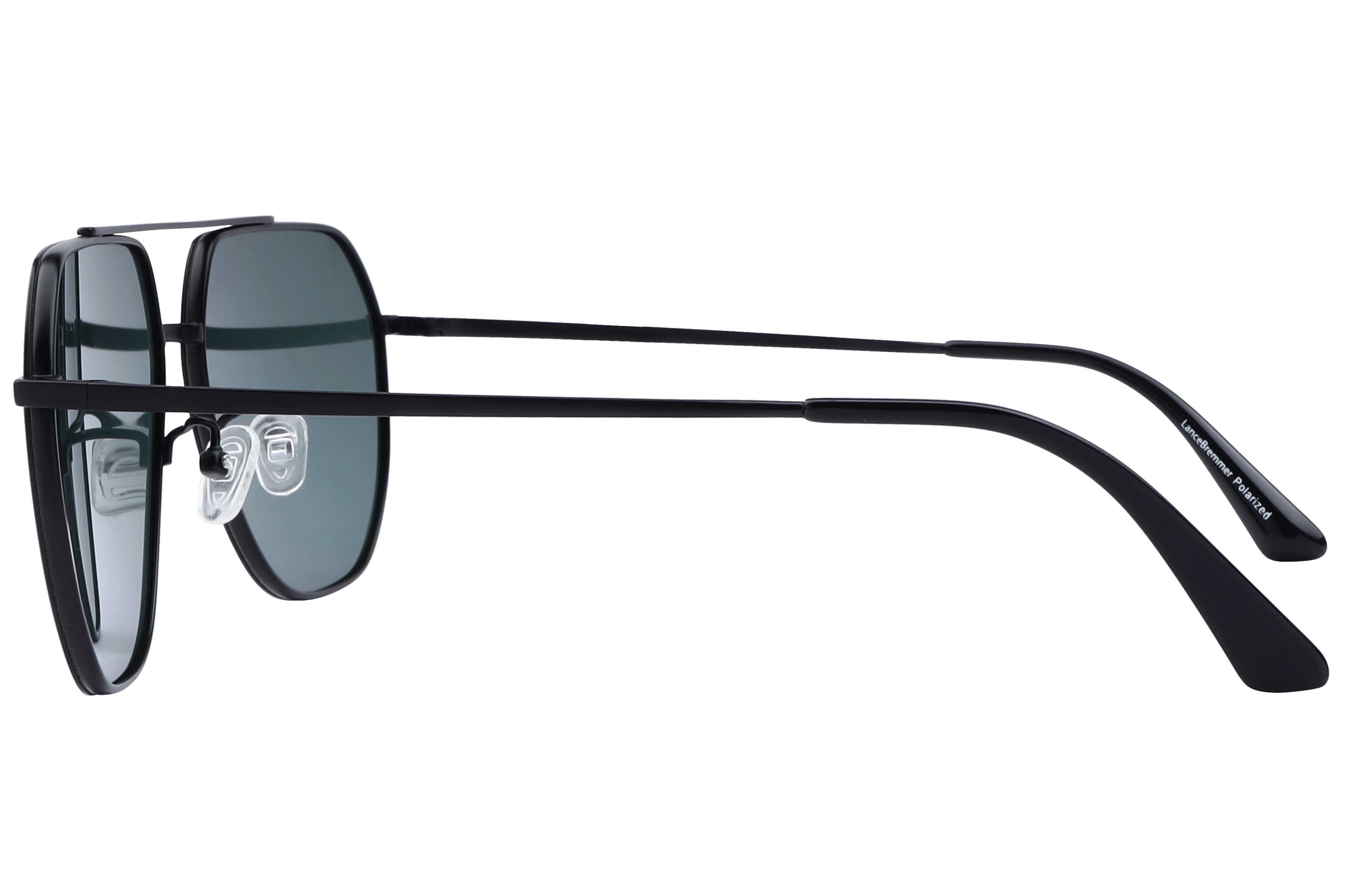 Lancebremmer TA-020 Sunglass Black Male Full Metal Sunglass — Black frame — view 3