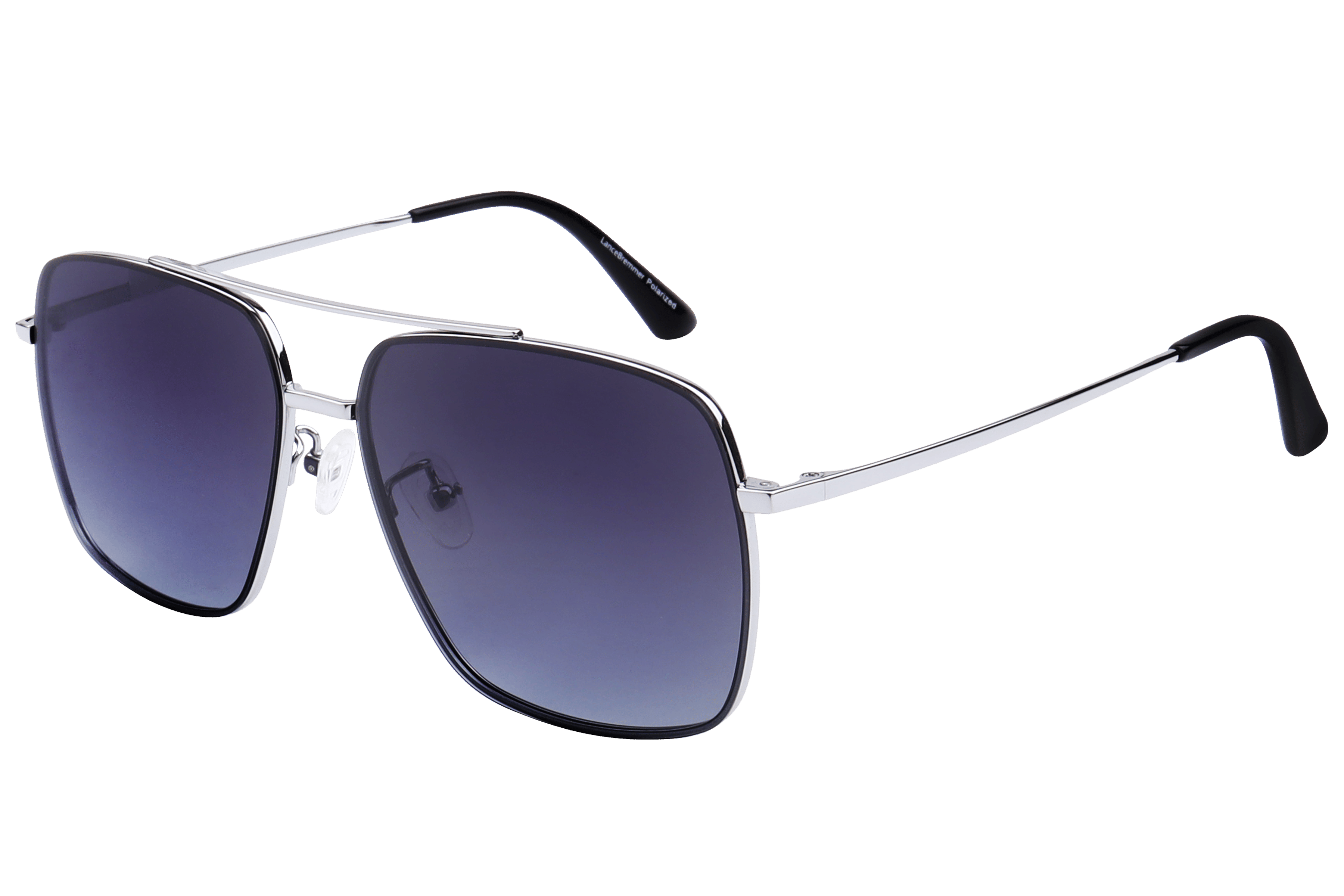 Lancebremmer TA-021 Sunglass Silver Male Full Metal — Silver frame