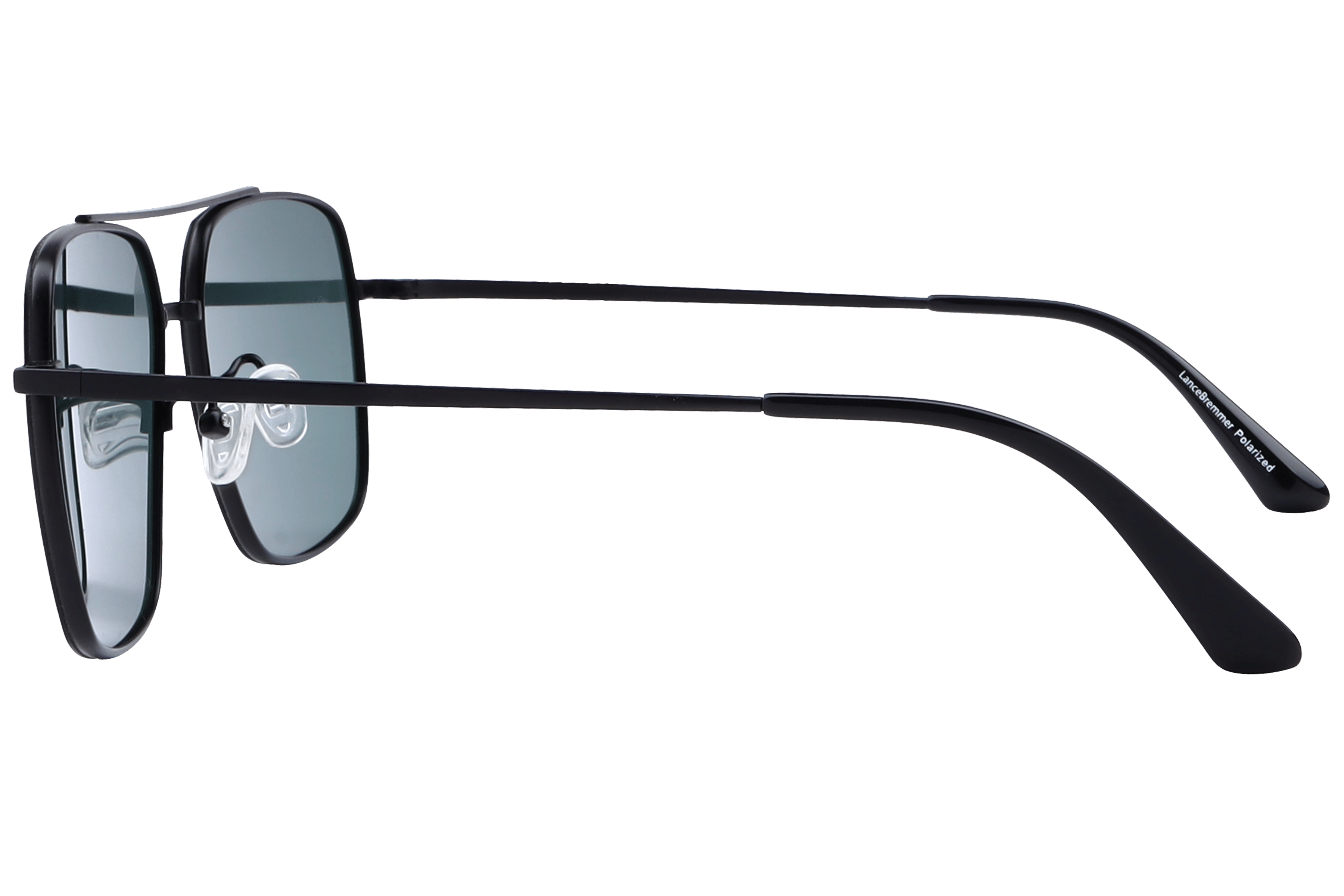 Lancebremmer TA-021 Sunglass Black Male Full Metal Sunglass — Black frame — view 3