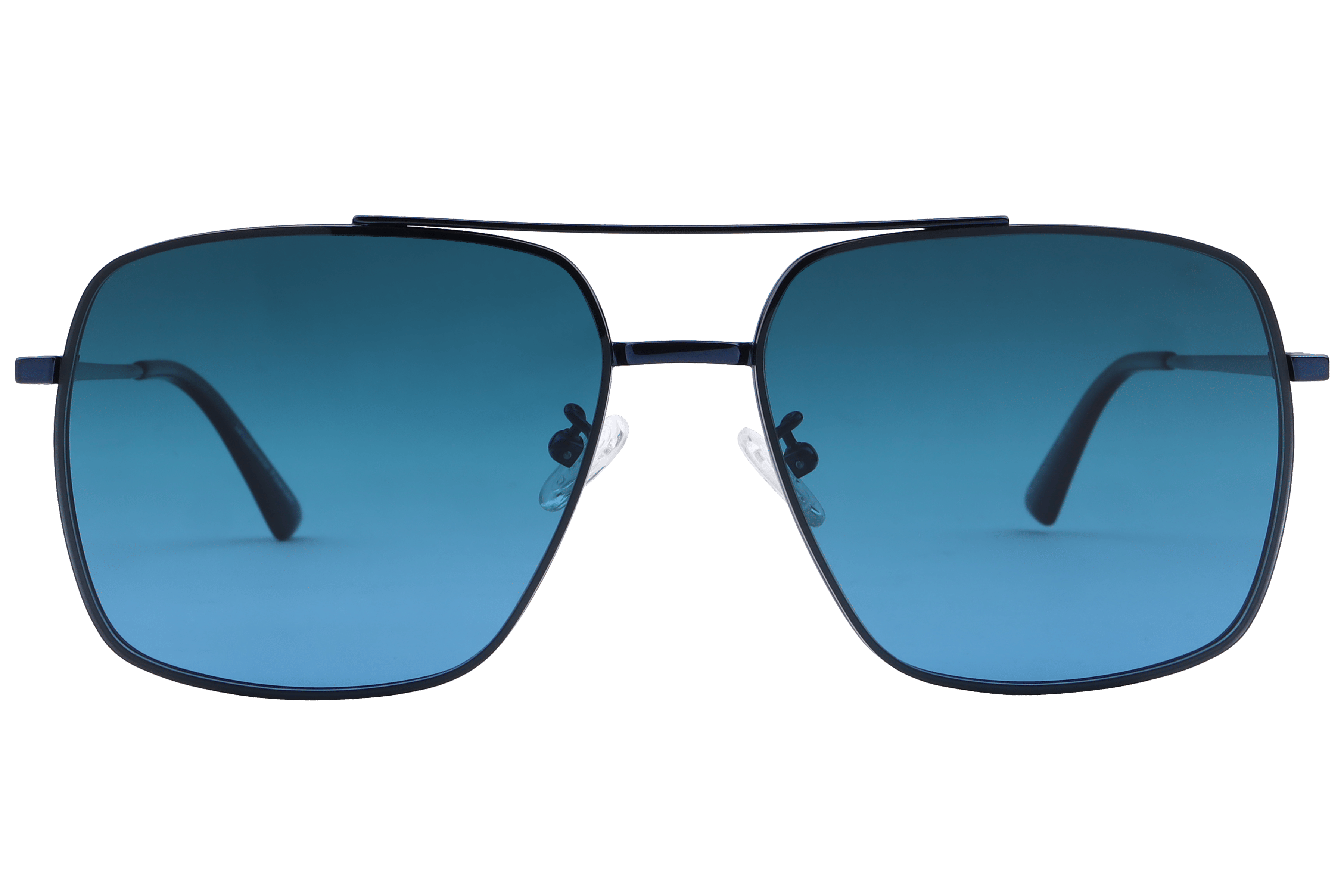 Lancebremmer TA-021 Sunglass Blue Male Full Metal Sunglass — Blue frame — view 2