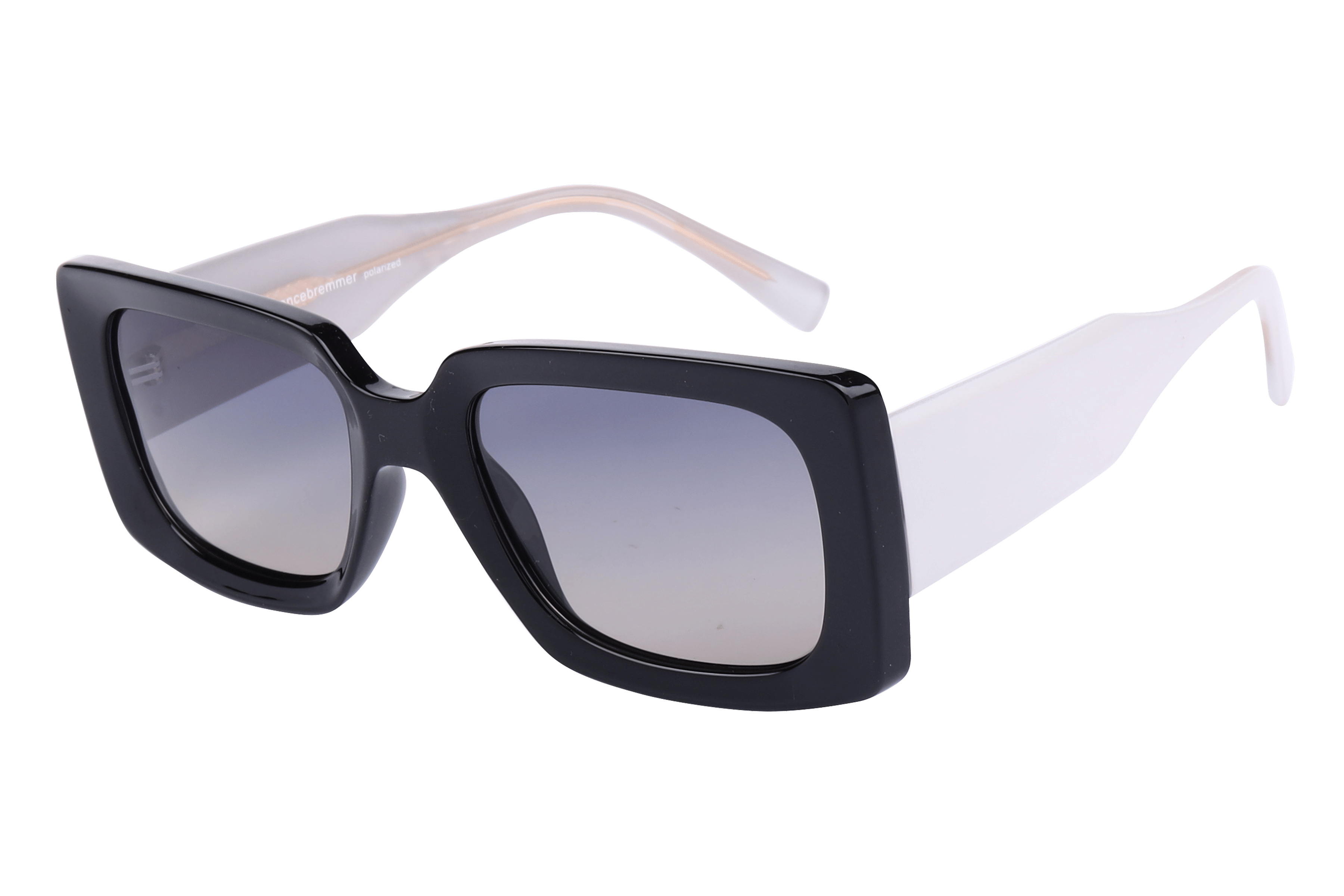 Lancebremmer S1016 Sunglass Black Unisex Full Shell — Transparent Brown frame