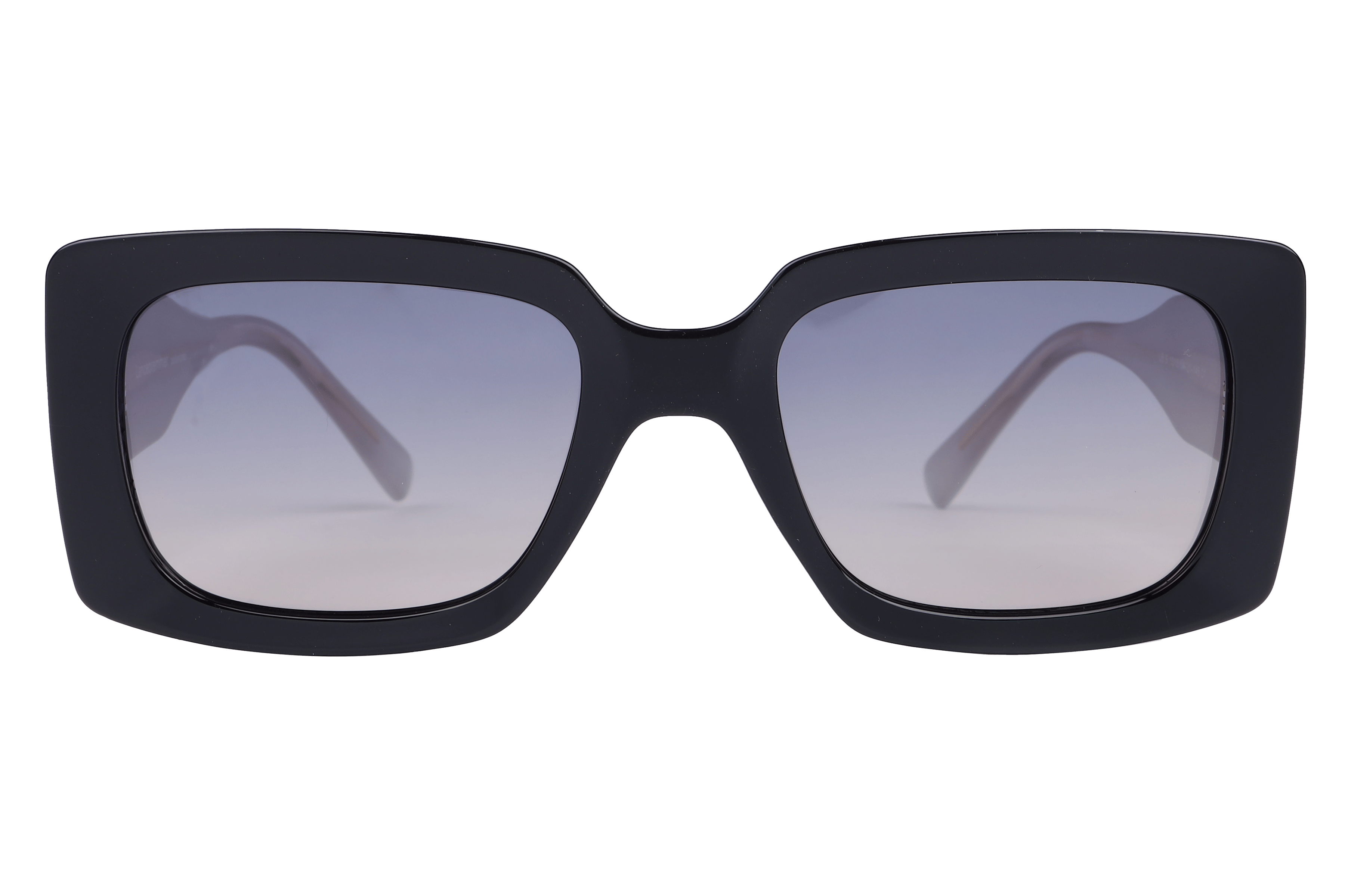 Lancebremmer S1016 Sunglass Black Unisex Full Shell — Transparent Brown frame