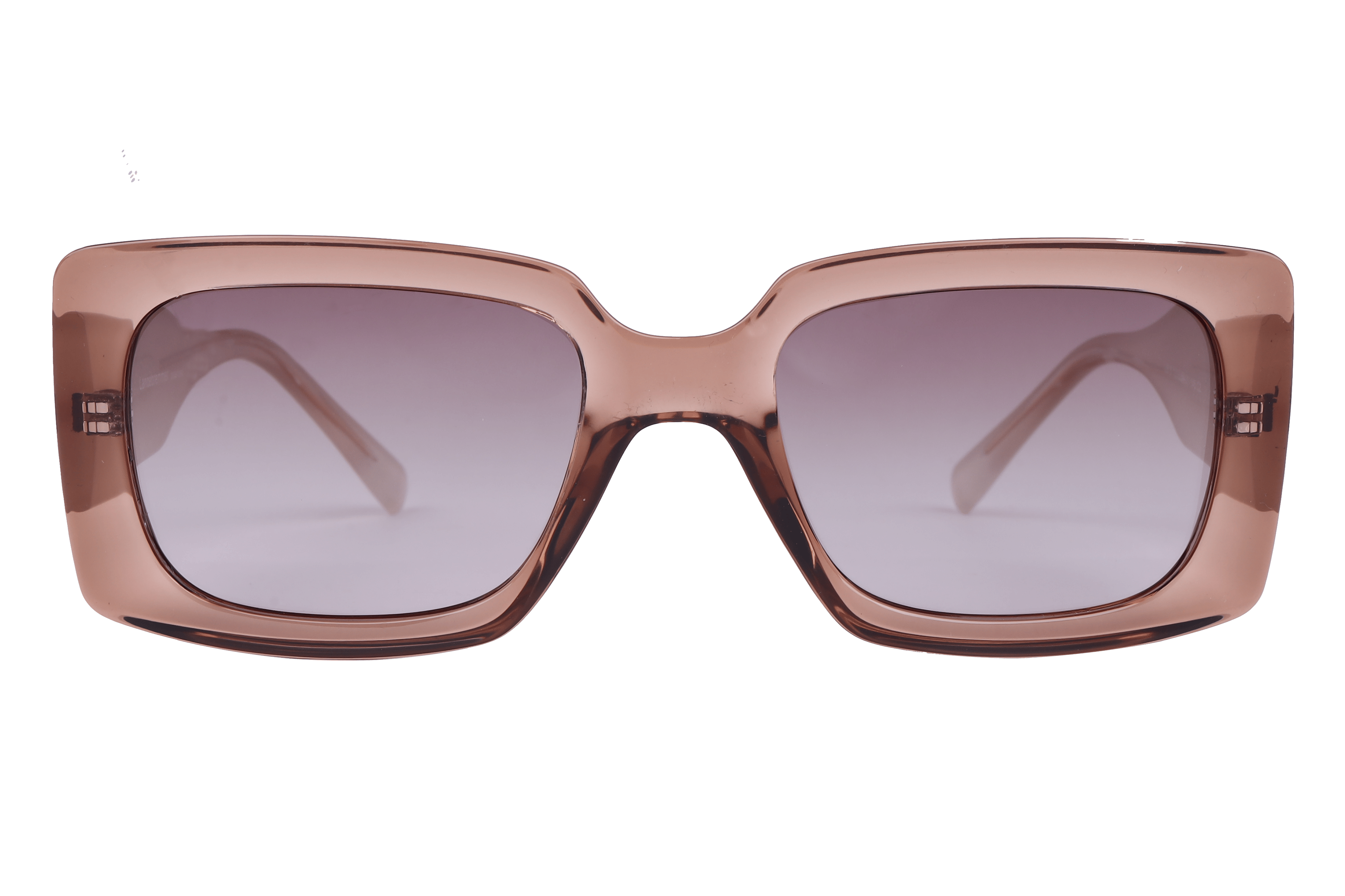 Lancebremmer S1016 Sunglass Transparent Brown Unisex Full Sh Sunglass — Transparent Brown frame — view 2