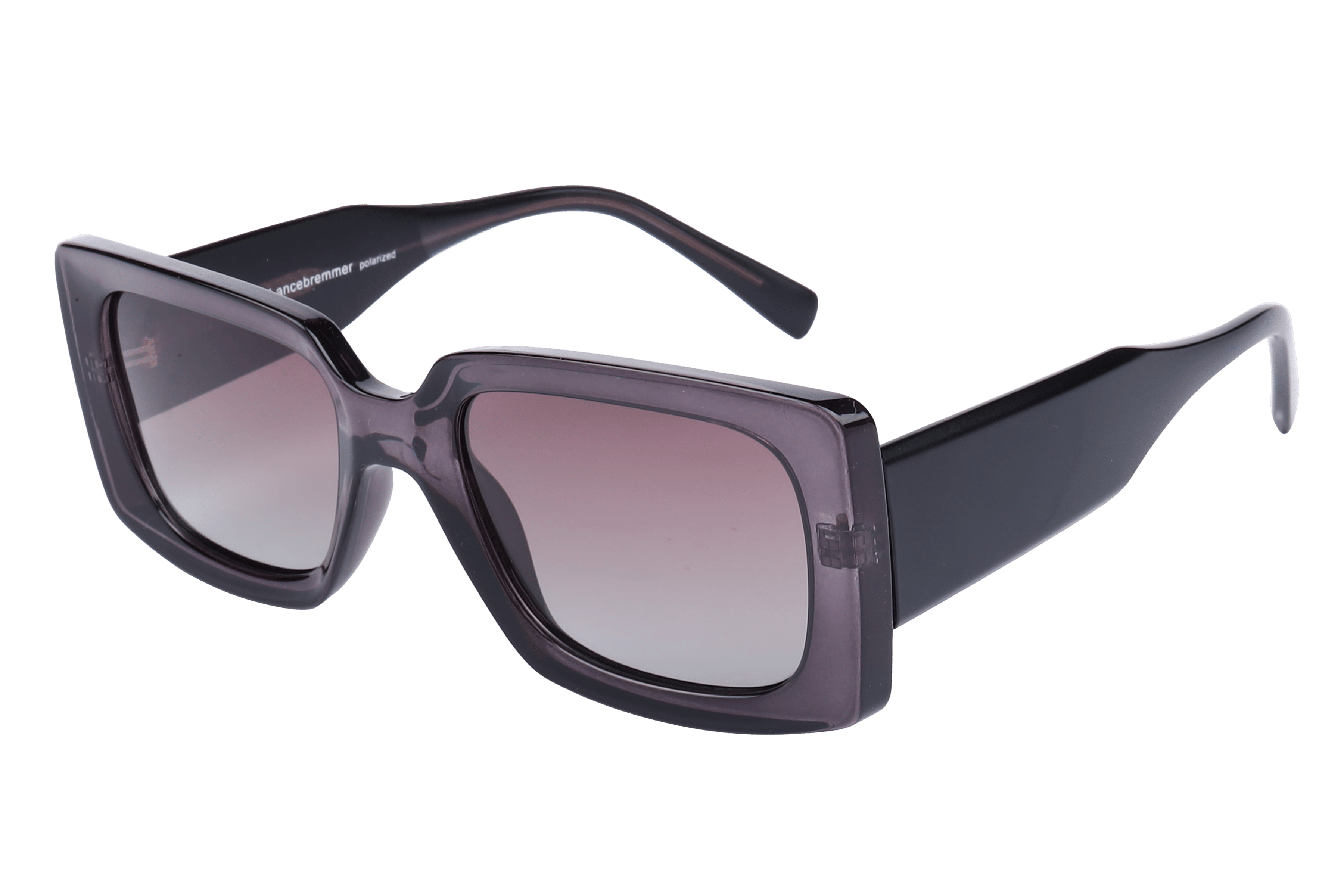 Lancebremmer S1016 Sunglass Transparent Violet Unisex Full S — Transparent Violet frame