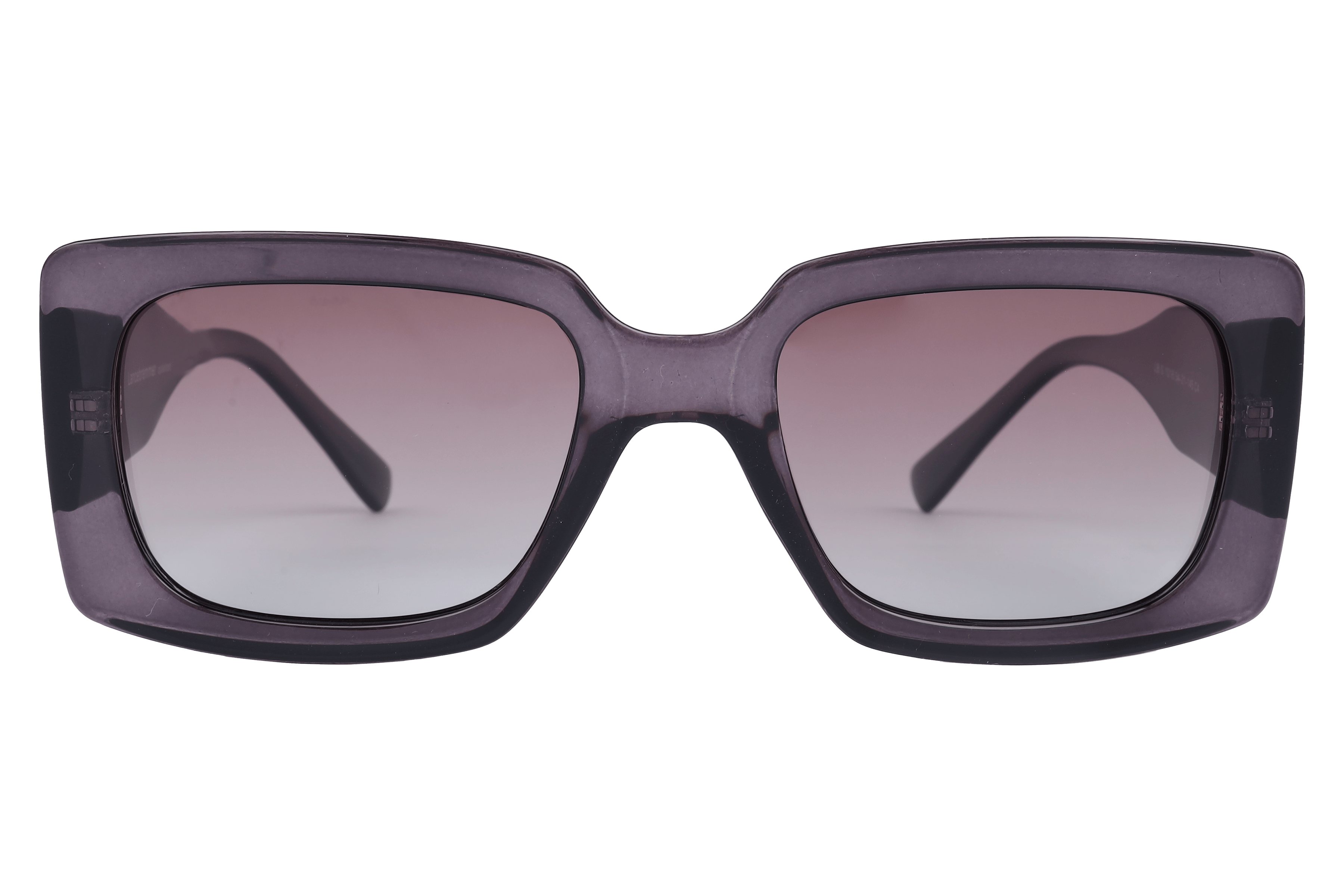 Lancebremmer S1016 Sunglass Transparent Violet Unisex Full S Sunglass — Transparent Violet frame — view 2