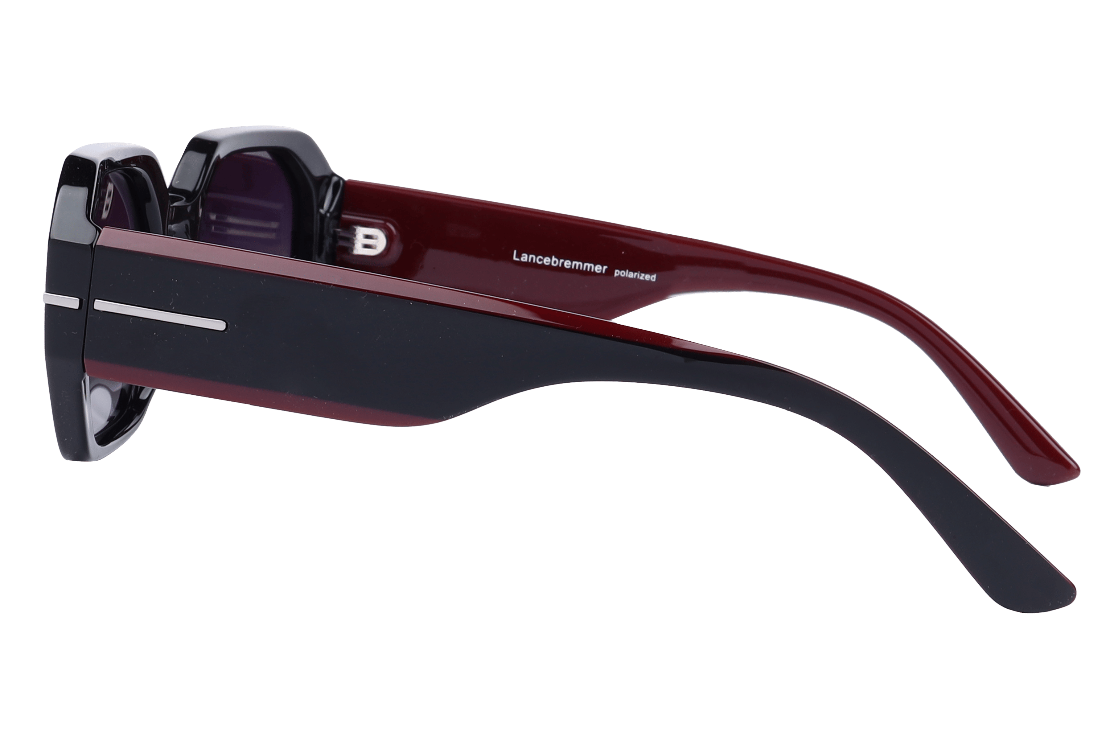 Lancebremmer S1004 Sunglass Black Female Full Shell Sunglass — Black frame — view 3