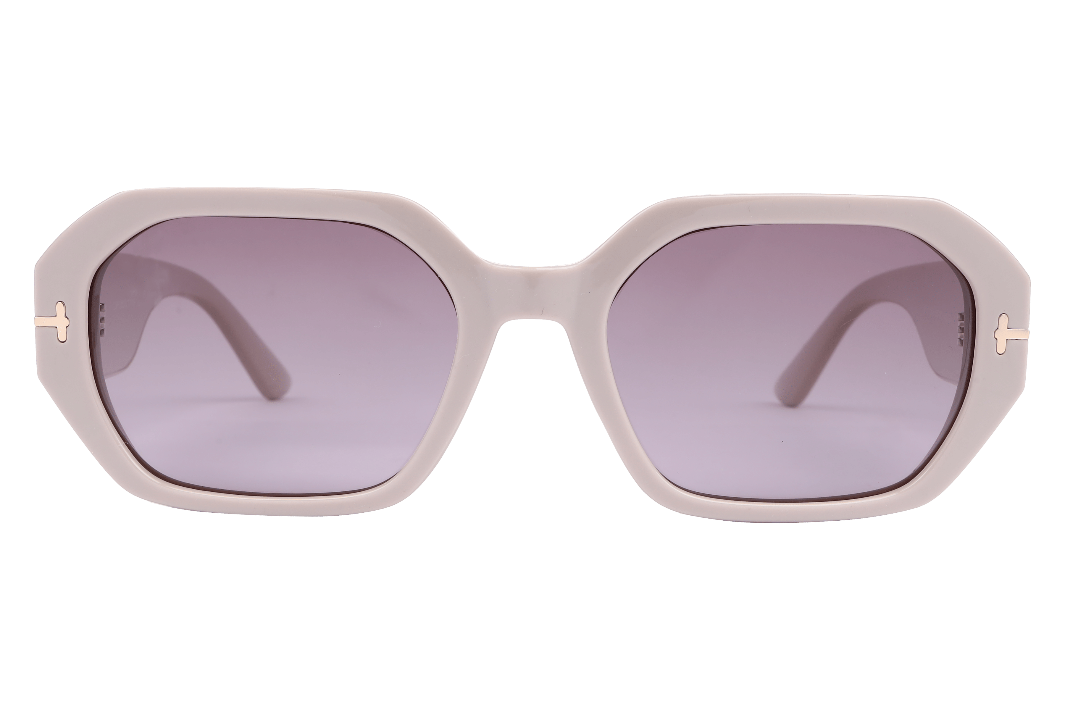 Lancebremmer S1004 Sunglass Beige Female Full Shell Sunglass — Beige frame — view 2