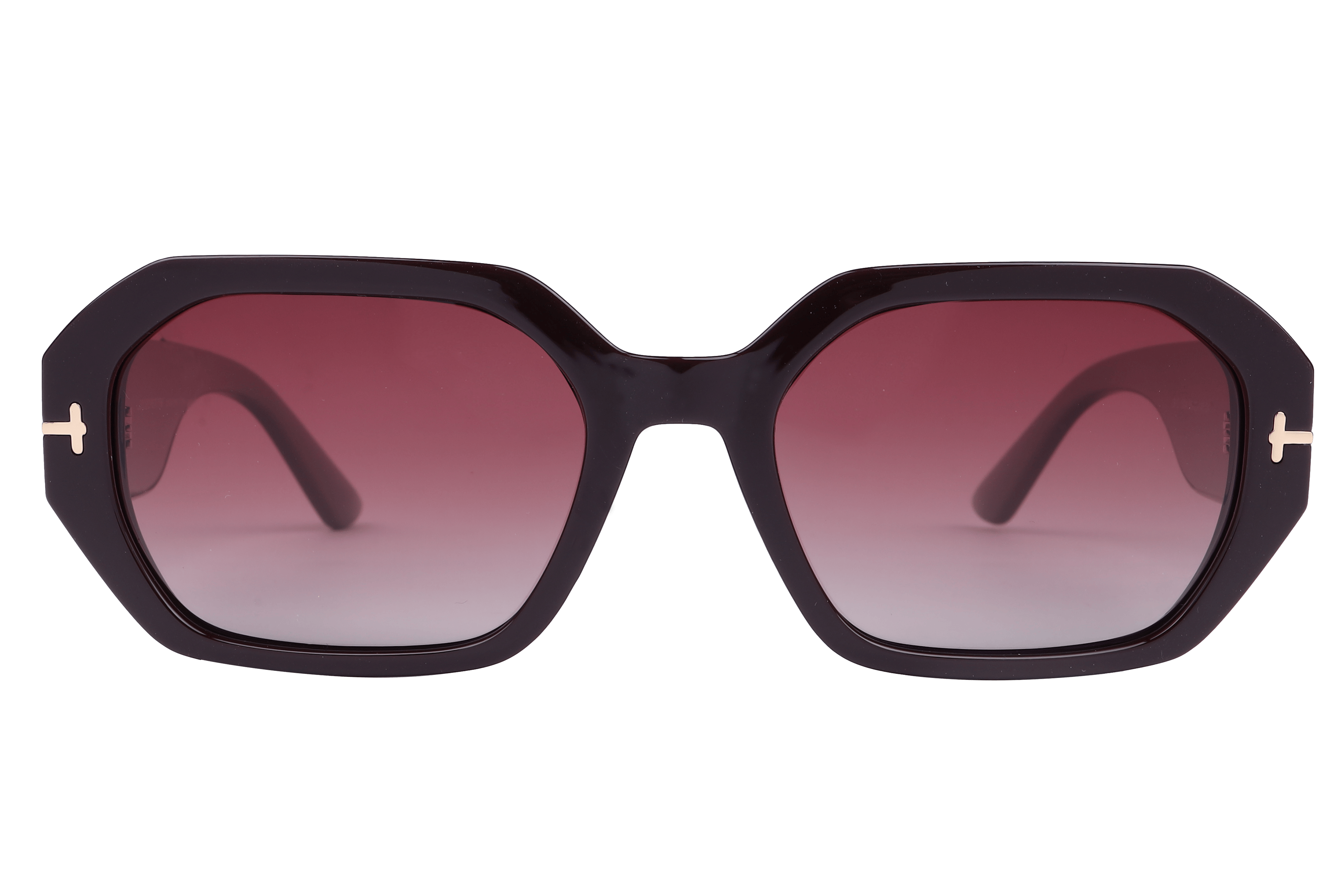 Lancebremmer S1004 Sunglass Maroon Female Full Shell — Black frame