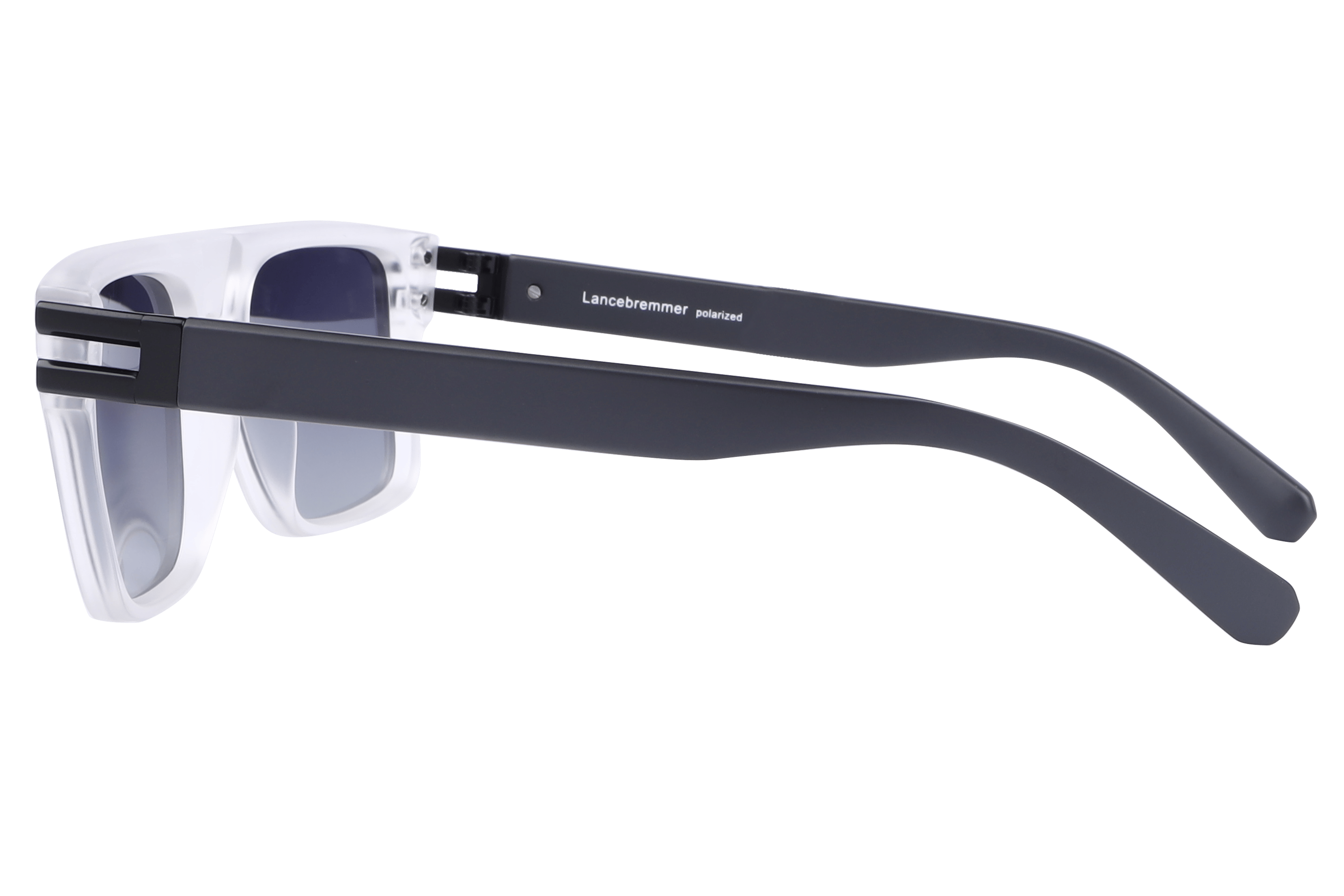 Lancebremmer S1006 Sunglass Matt Transparent Male Full Shell Sunglass — Matt Transparent frame — view 3