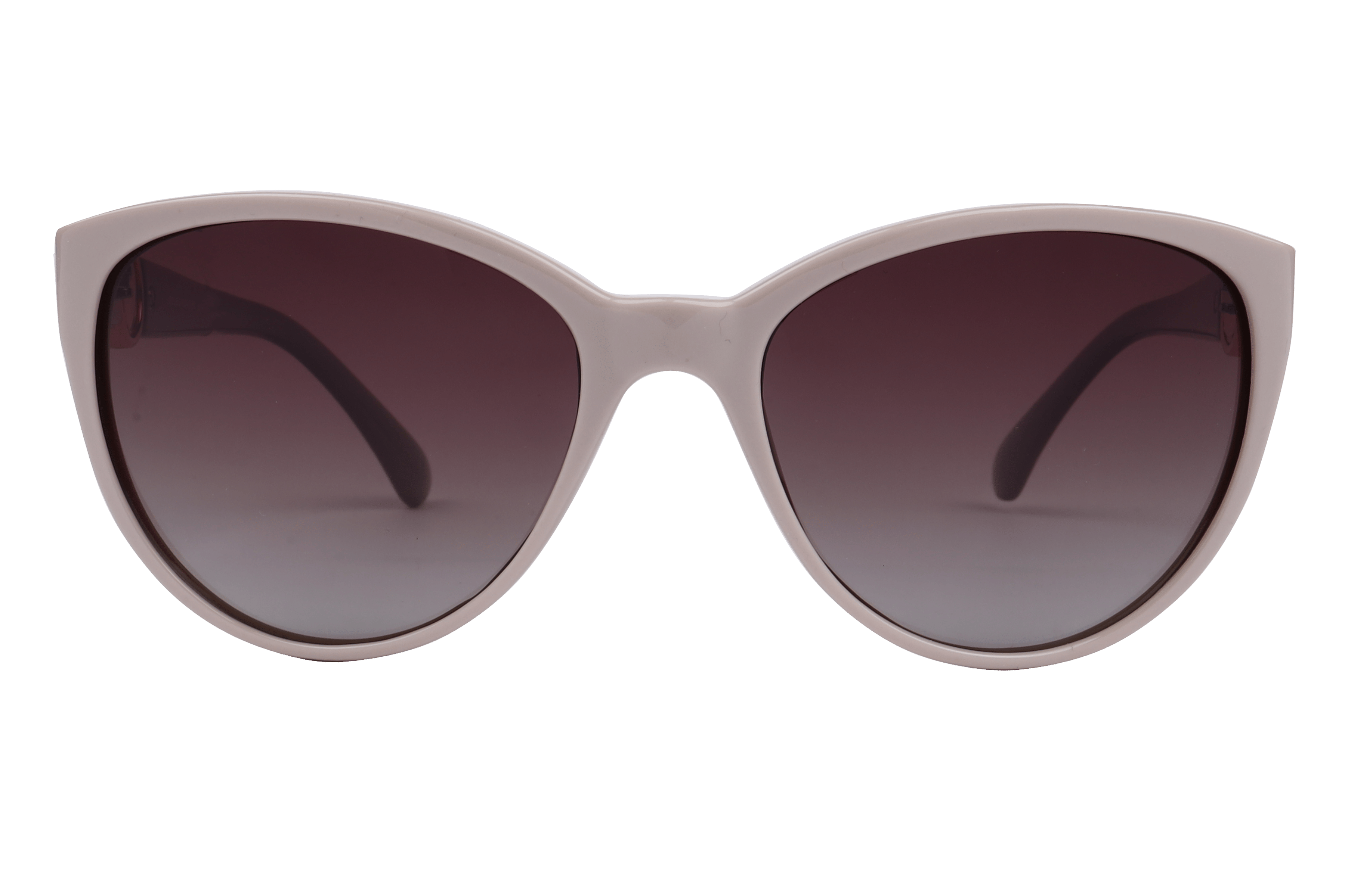 Lancebremmer S1001 Sunglass Beige Female Full Shell Sunglass — Beige frame — view 2