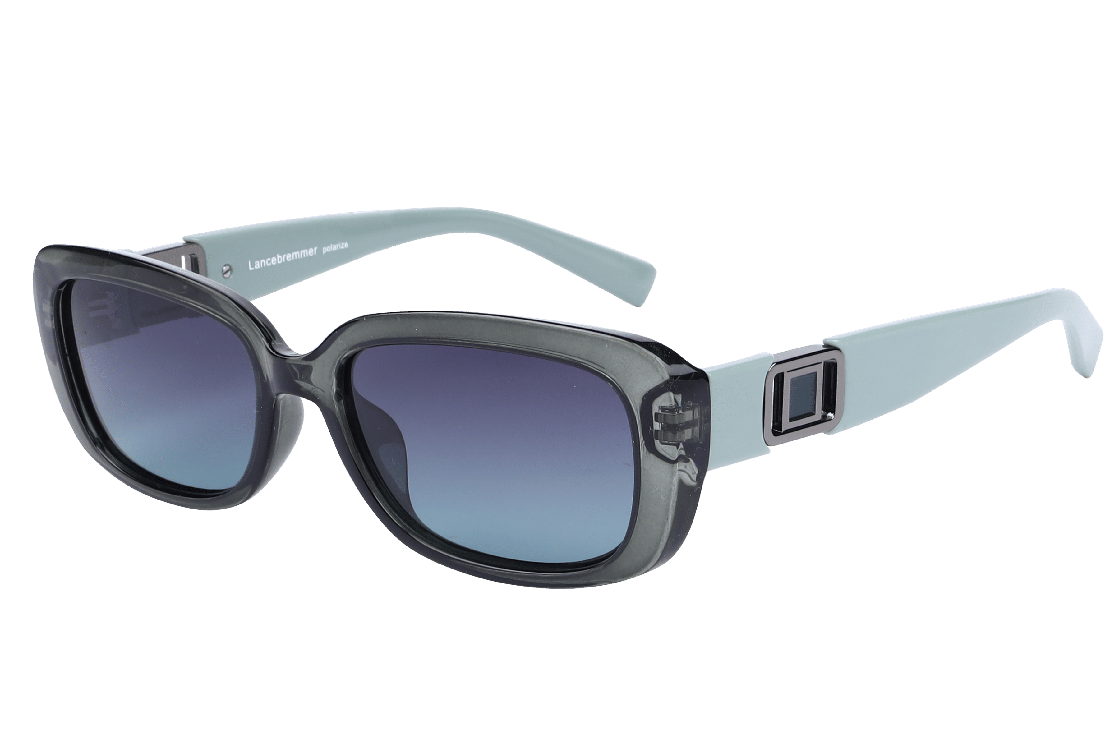 Lancebremmer S1002 Sunglass Transparent Green Female Full Sh — Transparent Green frame