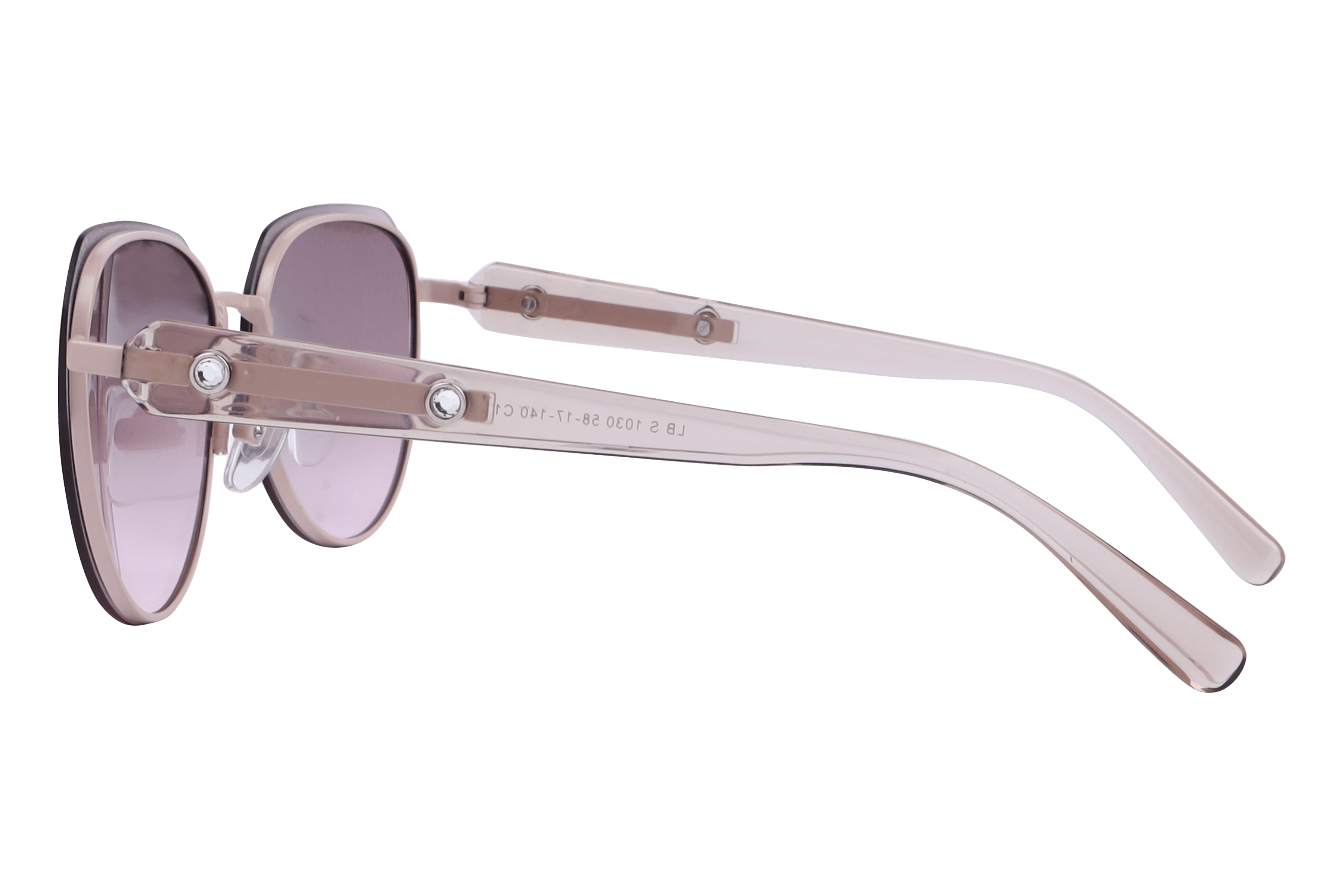 Lancebremmer S1030 Sunglass Matt Pink Female Full Shell Sunglass — view 3