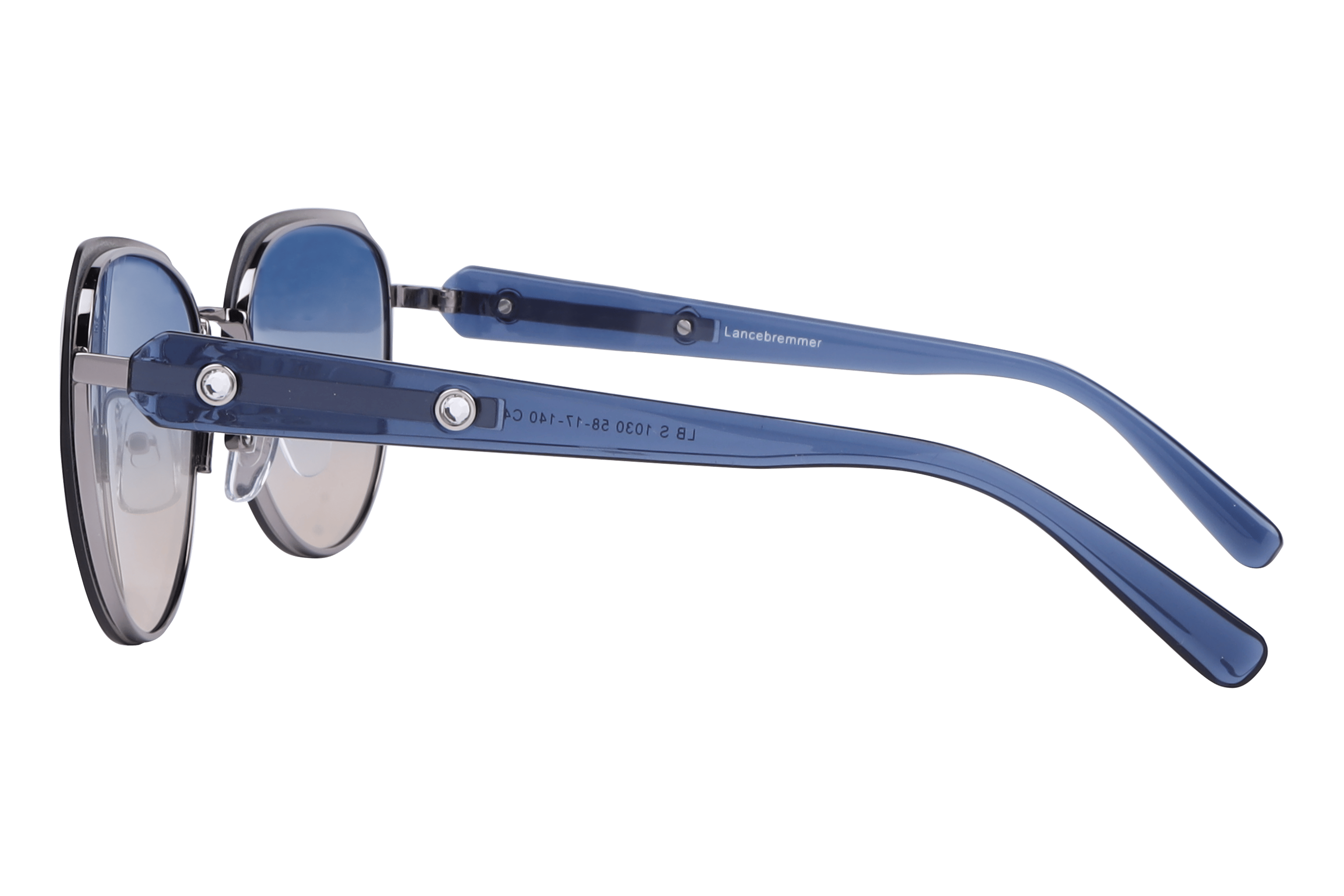 Lancebremmer S1030 Sunglass Gun Metal Female Full Shell Sunglass — Gun Metal frame — view 3