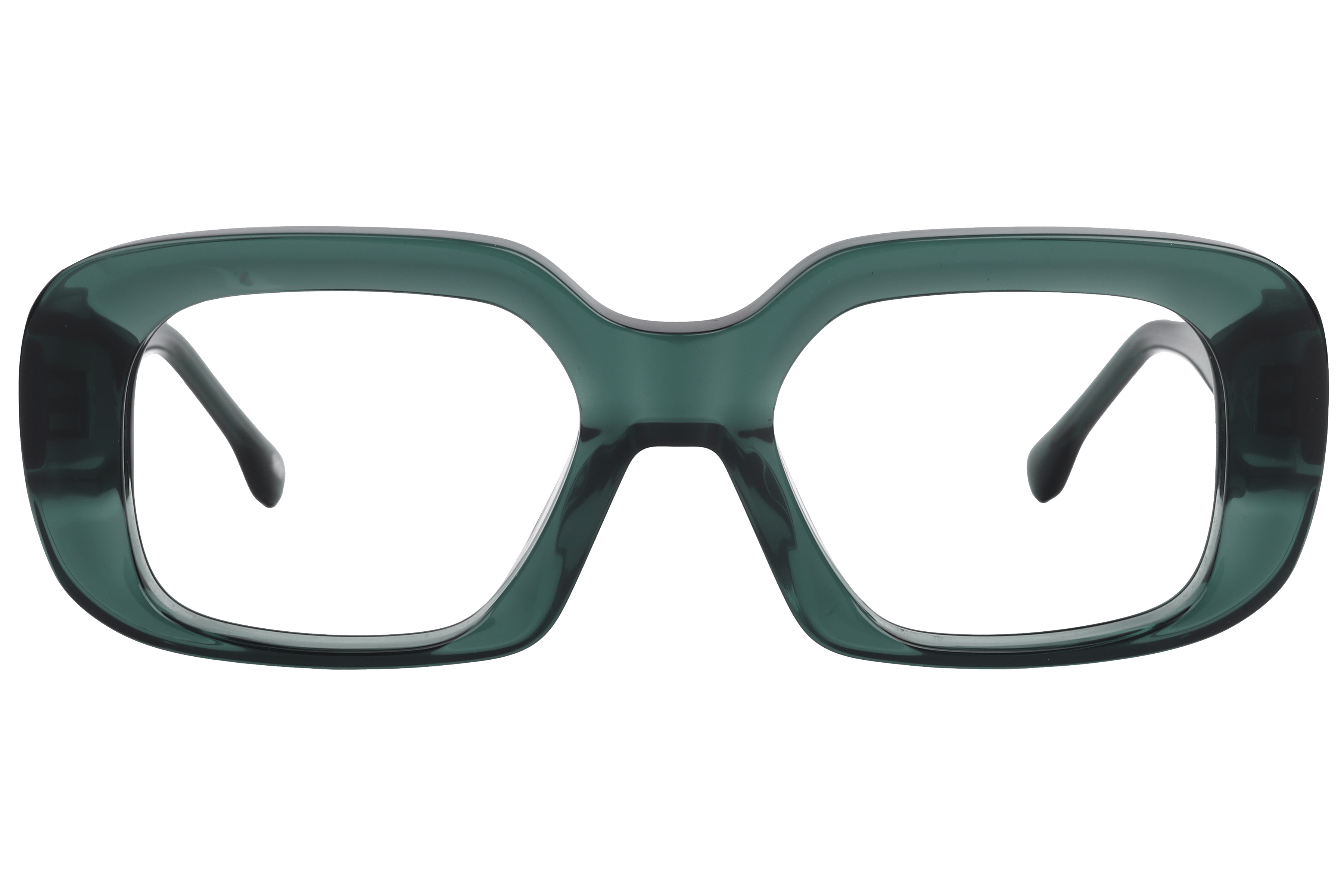 Lancebremmer AS6499 Frame Transparent Green Male Full Shell Frame — Transparent Green frame — view 2