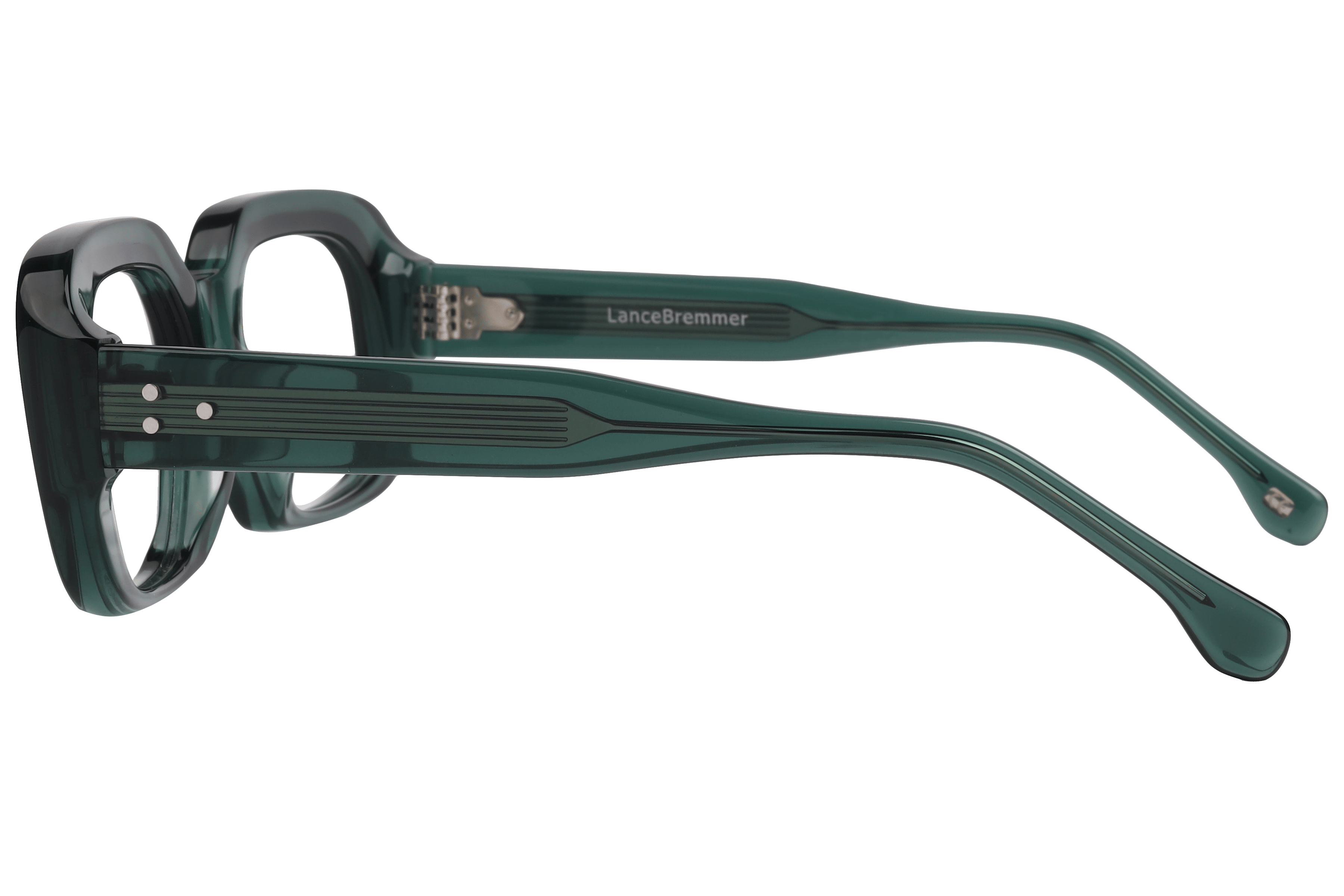 Lancebremmer AS6499 Frame Transparent Green Male Full Shell Frame — Transparent Green frame — view 3