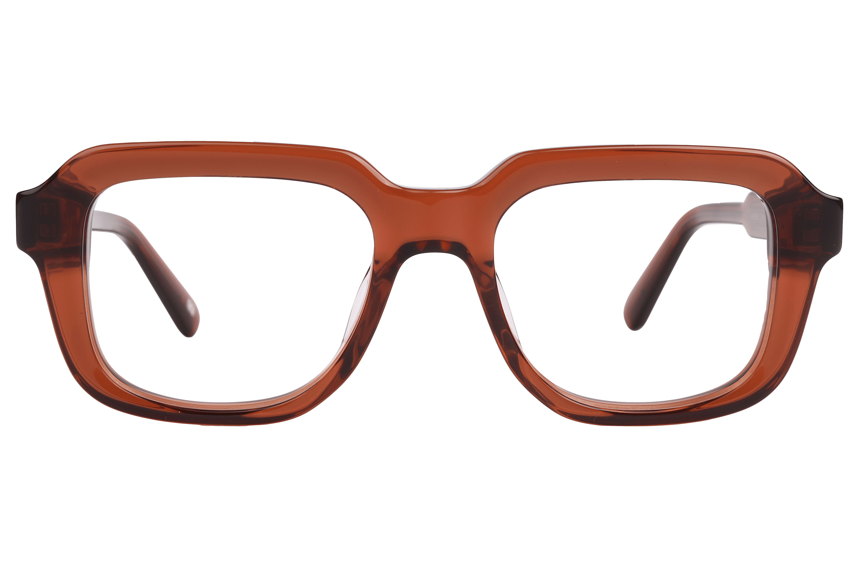 Lancebremmer AS6500 Frame Transparent Brown Male Full Shell Frame — Transparent Brown frame — view 2