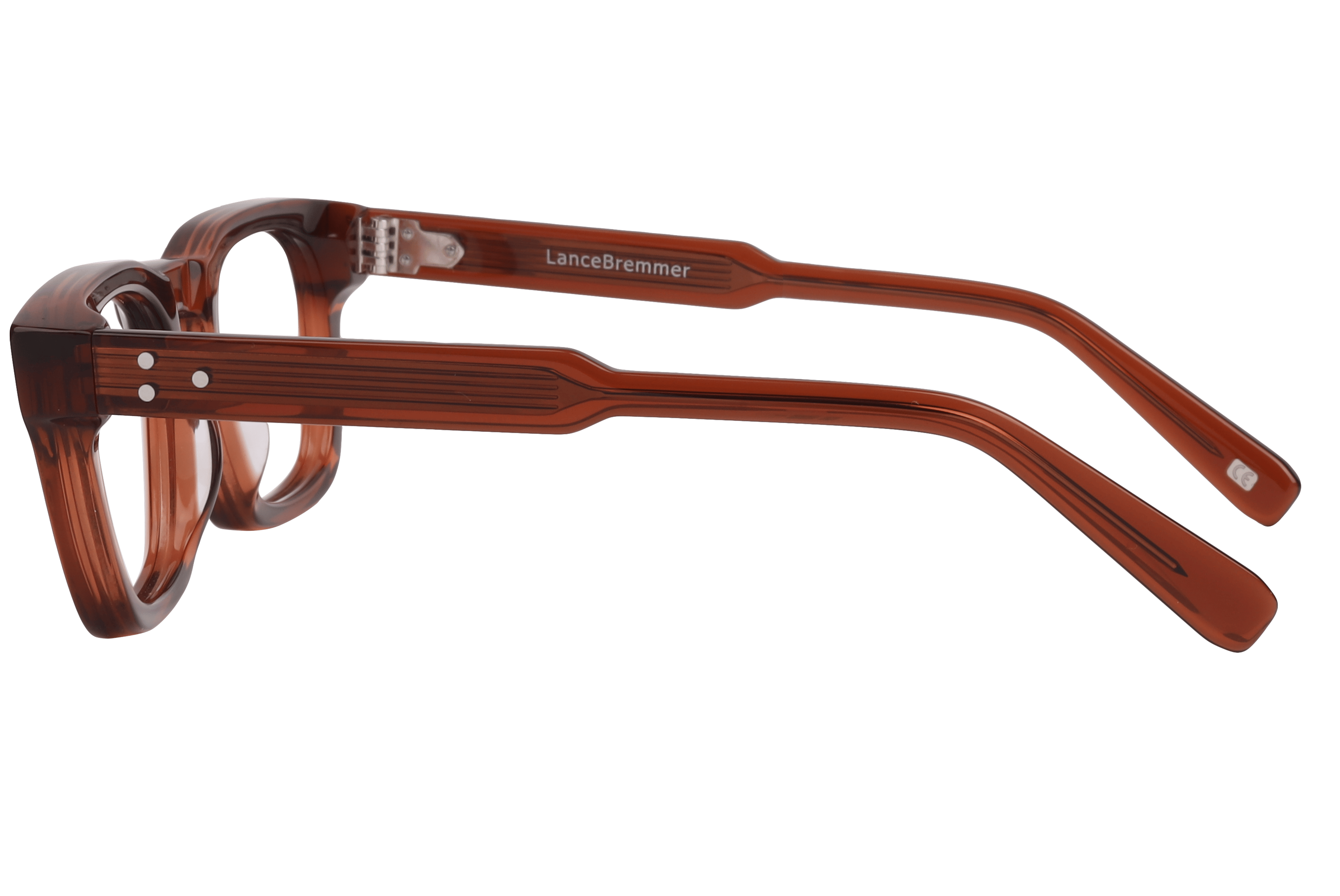 Lancebremmer AS6502 Frame Havana Male Full Shell Frame — Havana frame — view 3