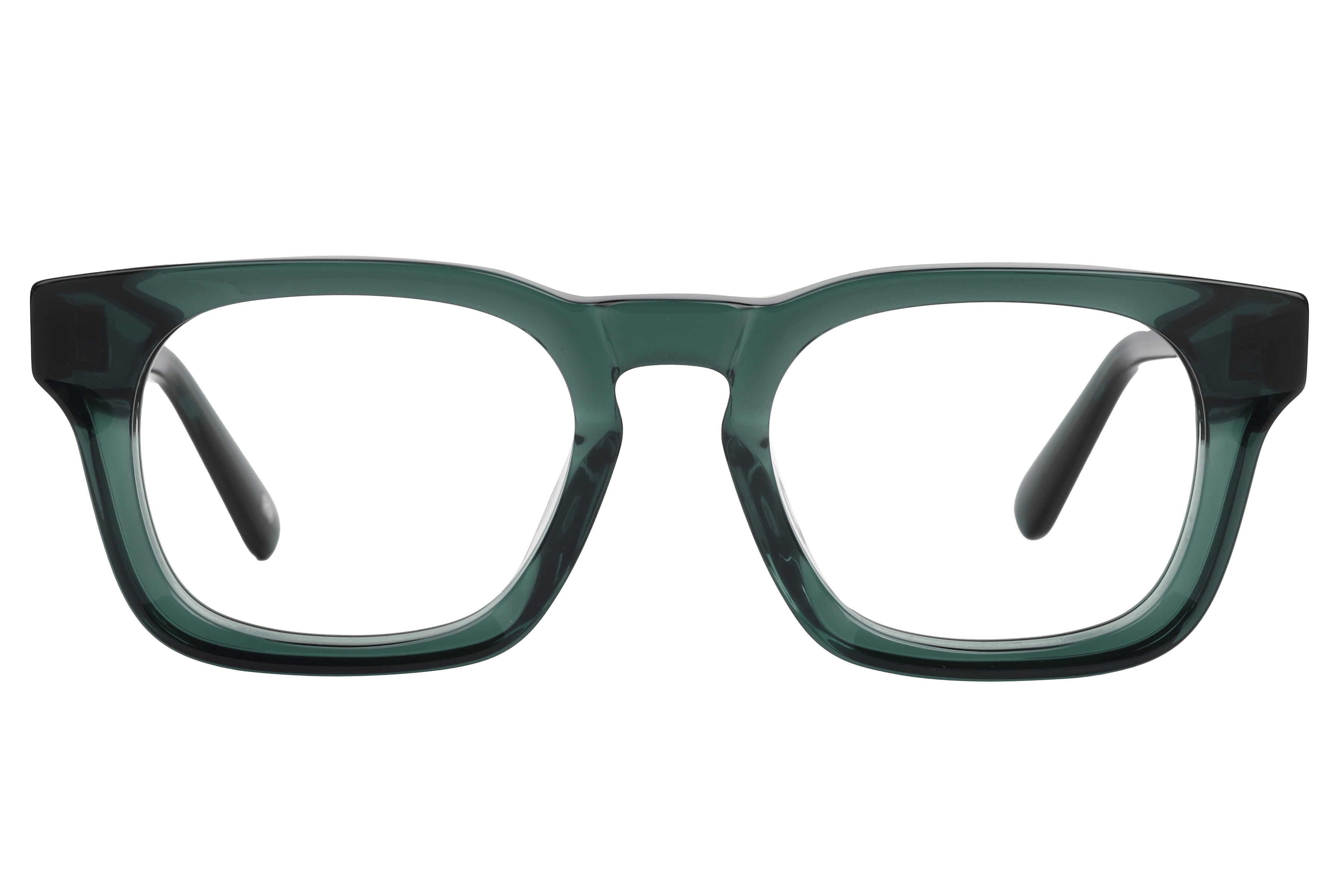 Lancebremmer AS6502 Frame Transparent Green Male Full Shell Frame — Transparent Green frame — view 2