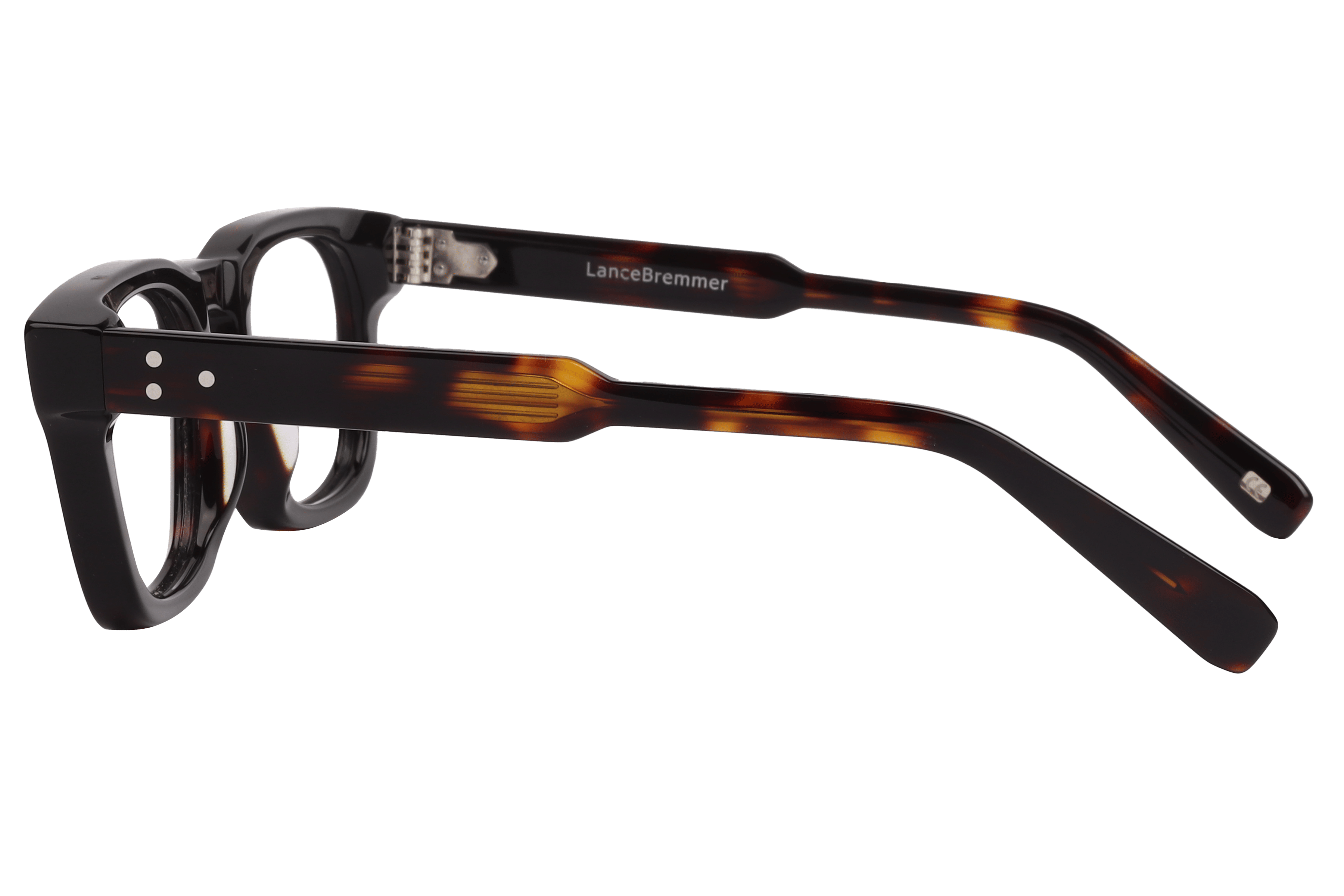 Lancebremmer AS6502 Frame Transparent Brown Male Full Shell Frame — Transparent Brown frame — view 3