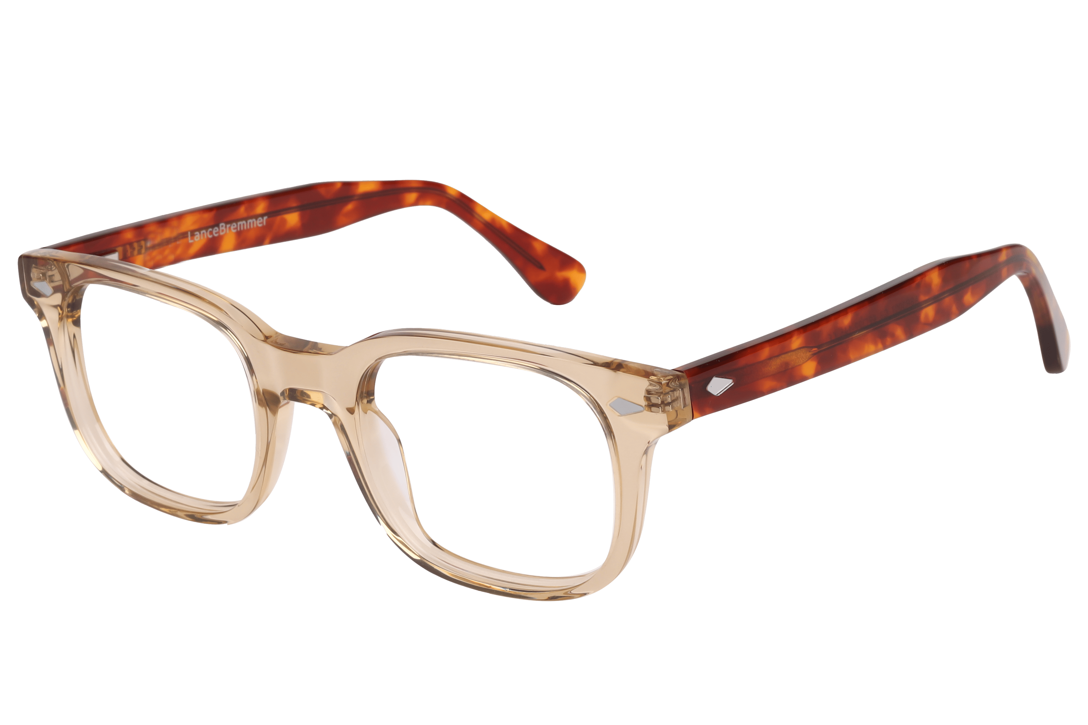 Lancebremmer ASR3007 Frame Transparent Brown Unisex Full She Frame — Transparent Brown frame — alternate view