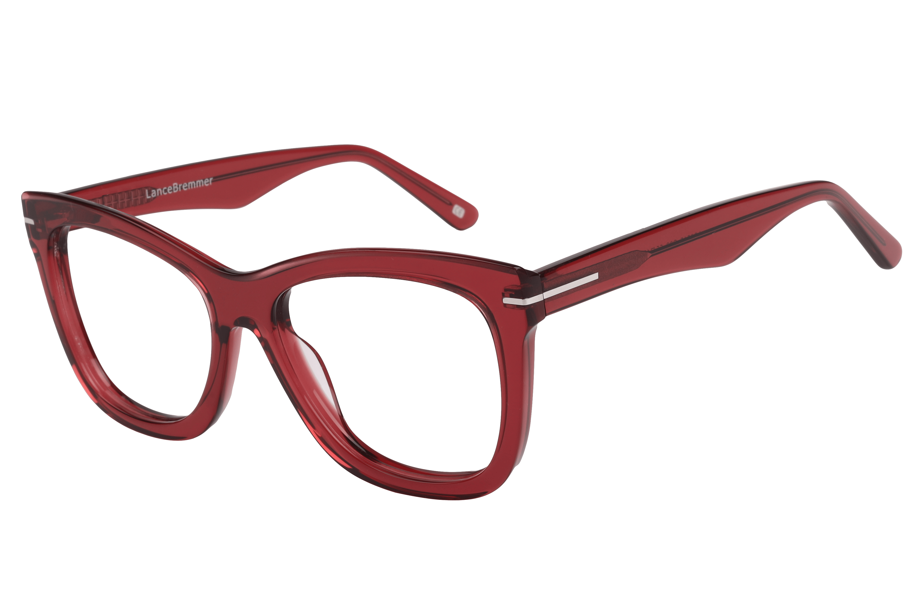 Lancebremmer AS6515 Frame Transparent Maroon Female Full She — Transparent Maroon frame