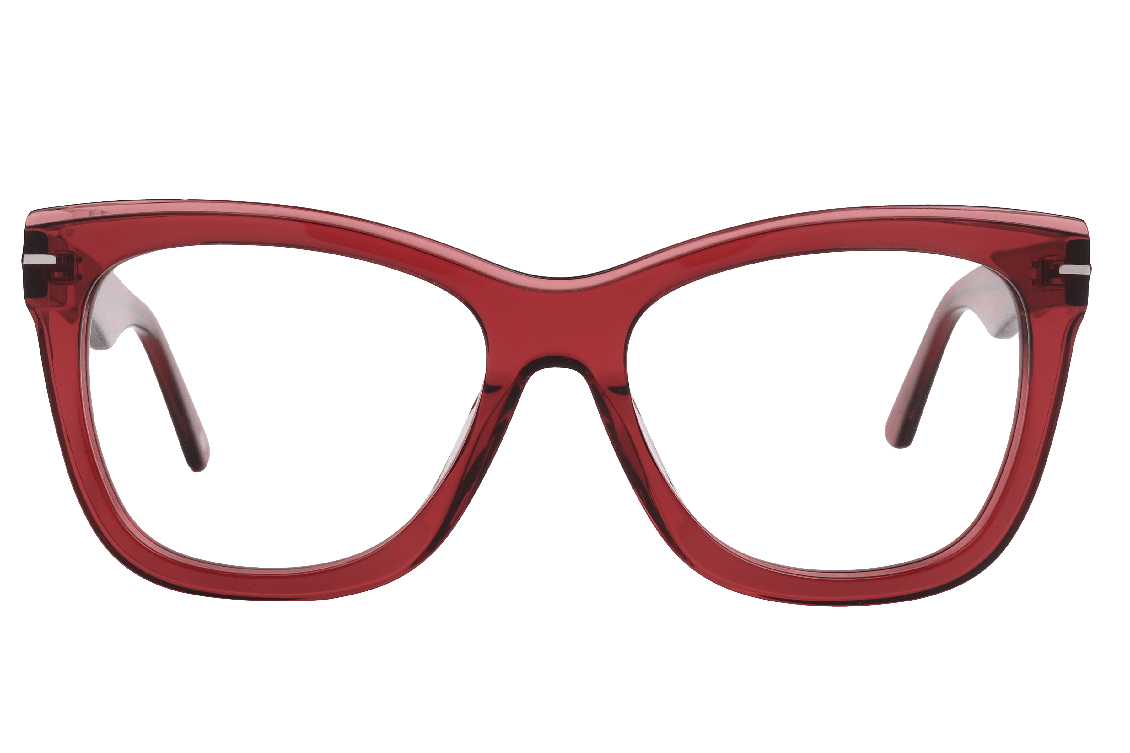 Lancebremmer AS6515 Frame Transparent Maroon Female Full She Frame — Transparent Maroon frame — view 2