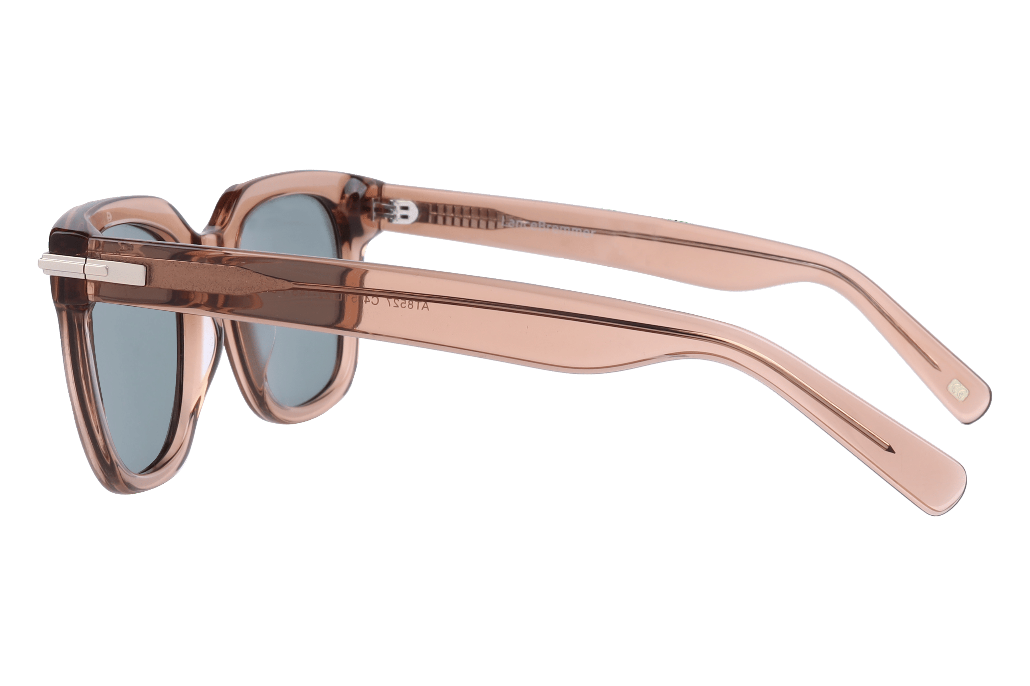 Lancebremmer AT8527 Sunglass Transparent Brown Unisex Full S Sunglass — Transparent Brown frame — view 3