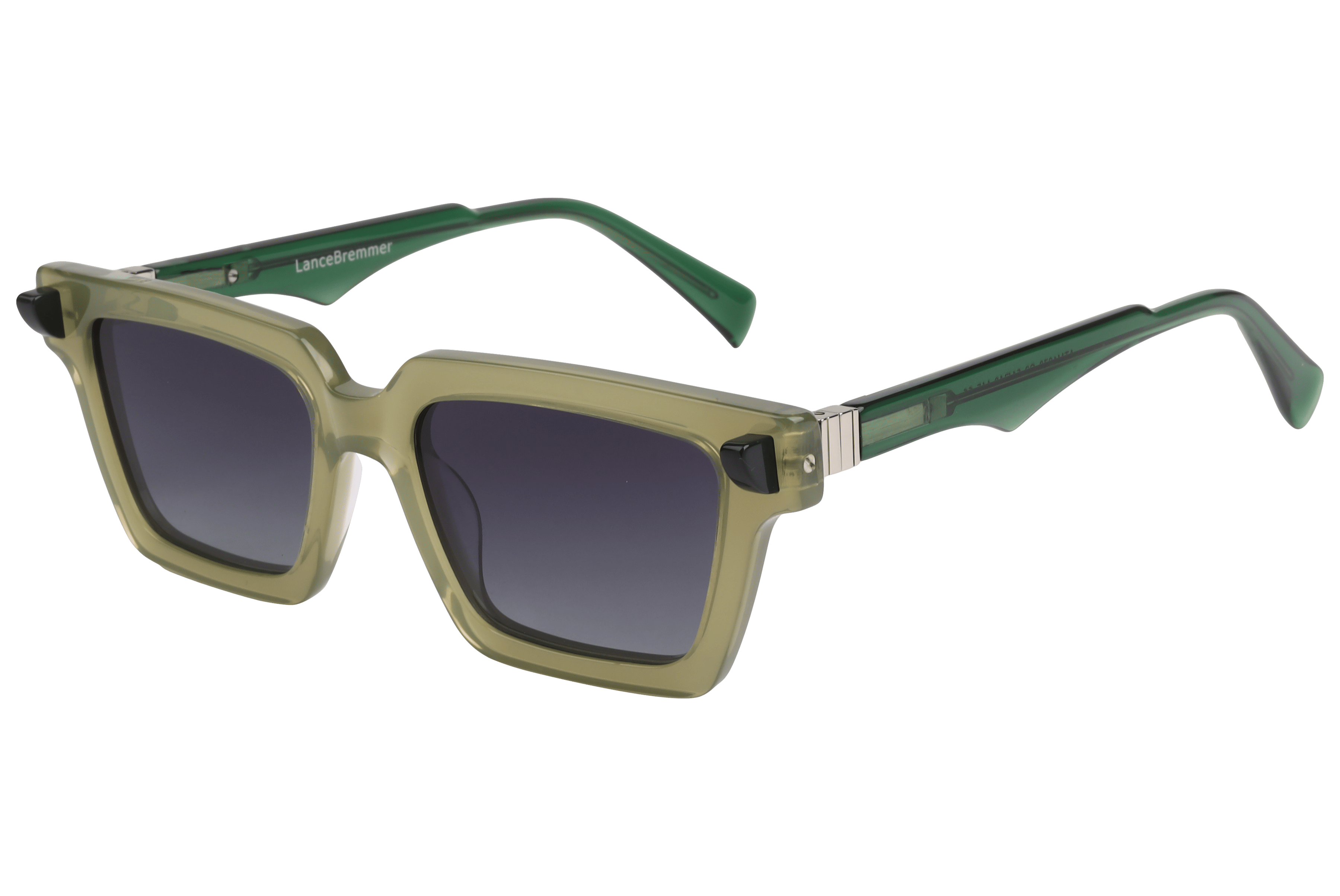 Lancebremmer ATM1278 Sunglass Transparent Green Unisex Full — Transparent Green frame