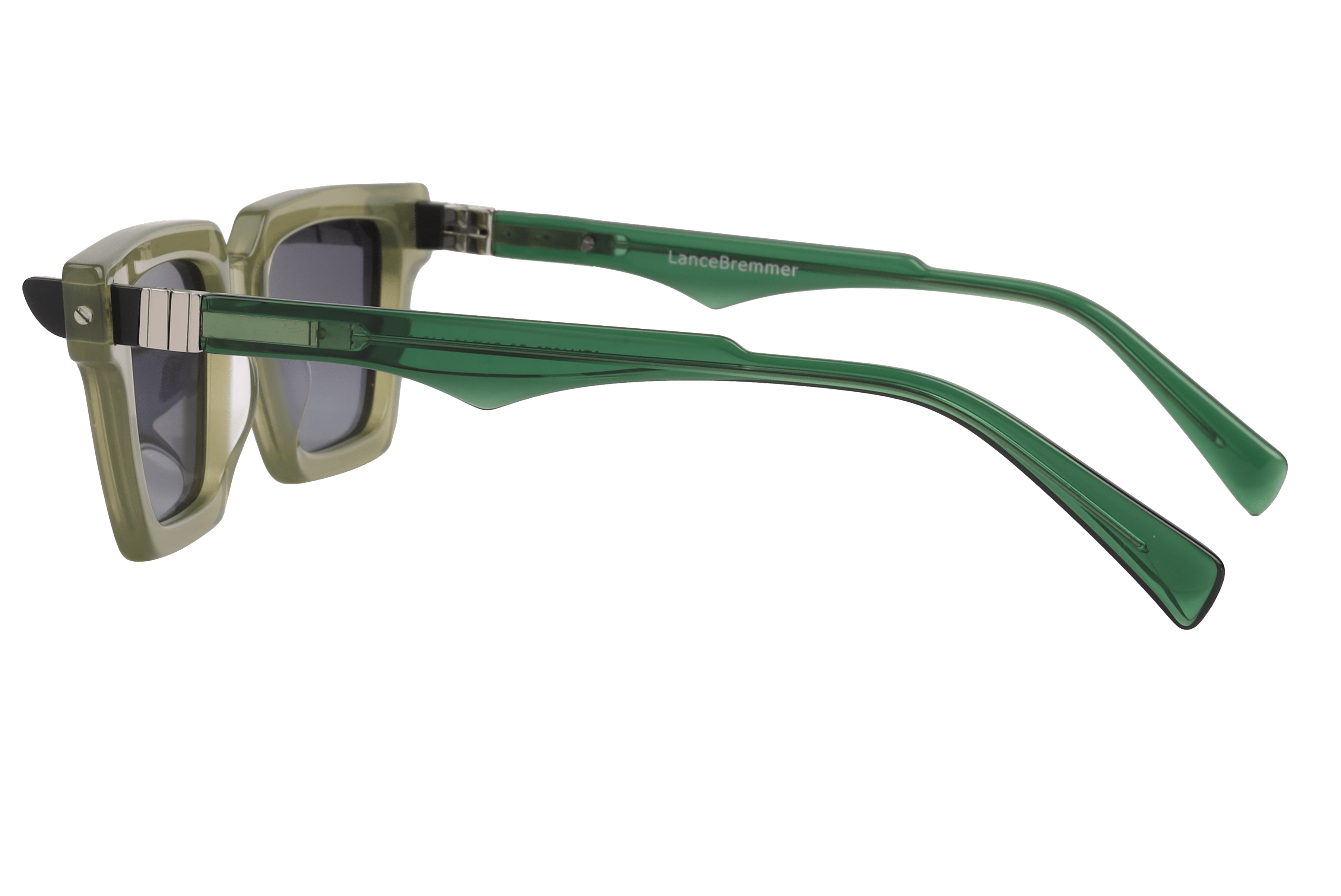 Lancebremmer ATM1278 Sunglass Transparent Green Unisex Full Sunglass — Transparent Green frame — view 3