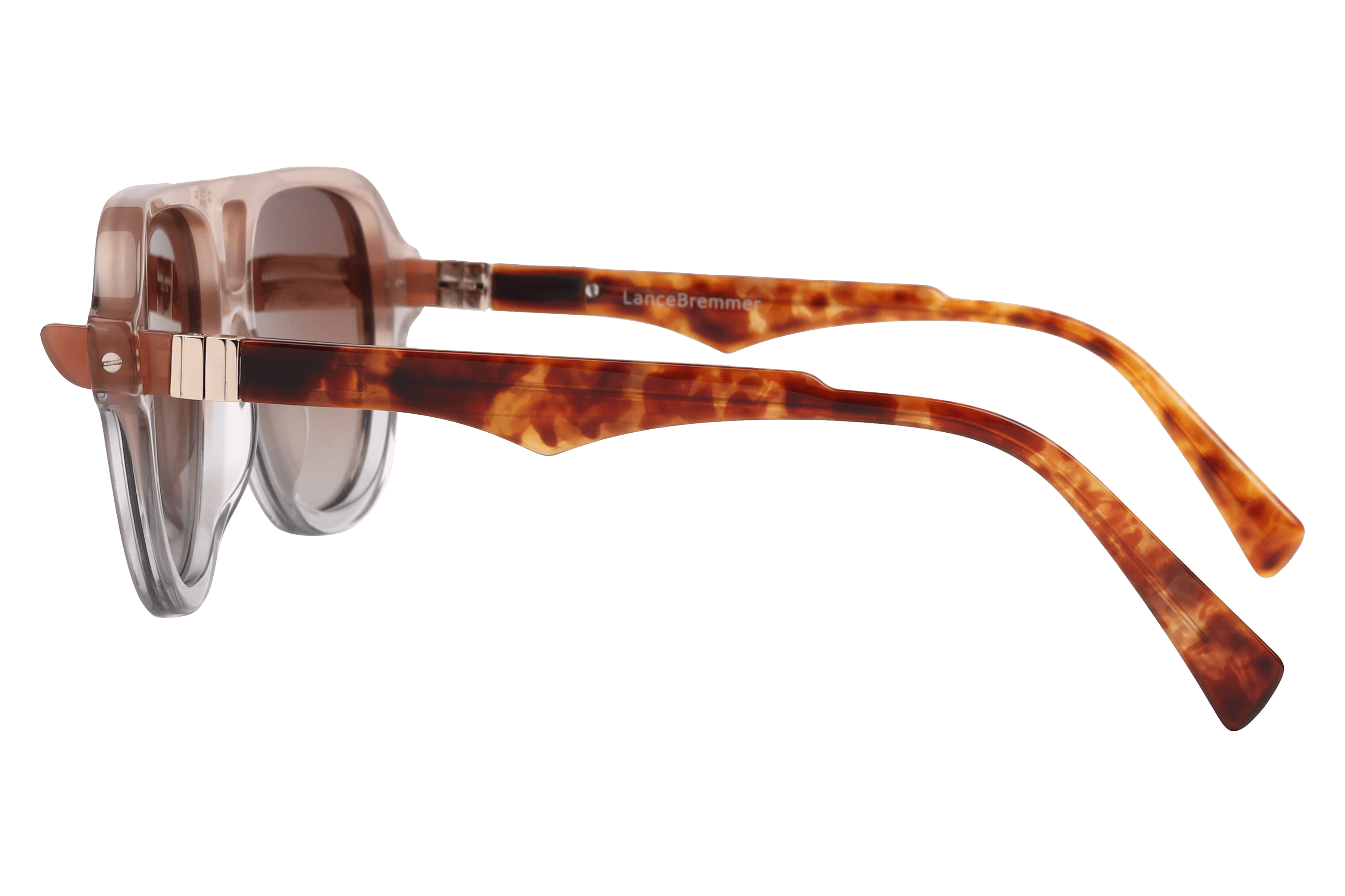 Lancebremmer ATM1279 Sunglass Beige Male Full Shell Sunglass — Beige frame — view 3