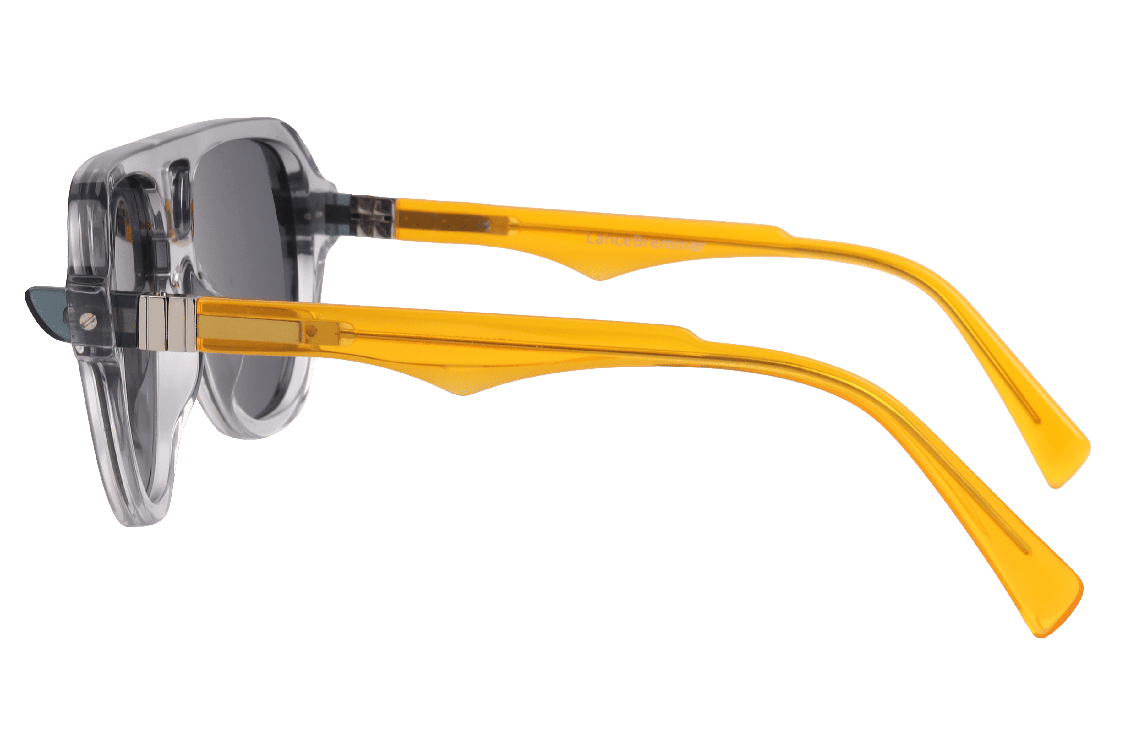 Lancebremmer ATM1279 Sunglass Transparent Grey Male Full She Sunglass — Transparent Grey frame — view 3