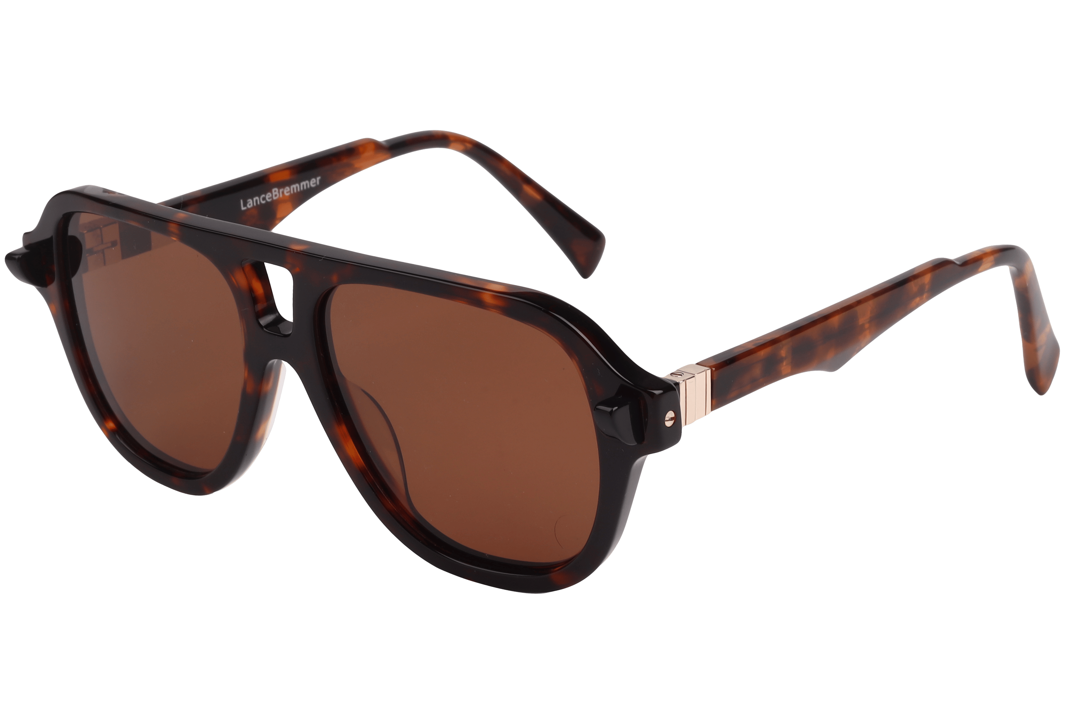 Lancebremmer ATM1279 Sunglass Havana Male Full Shell — Black frame