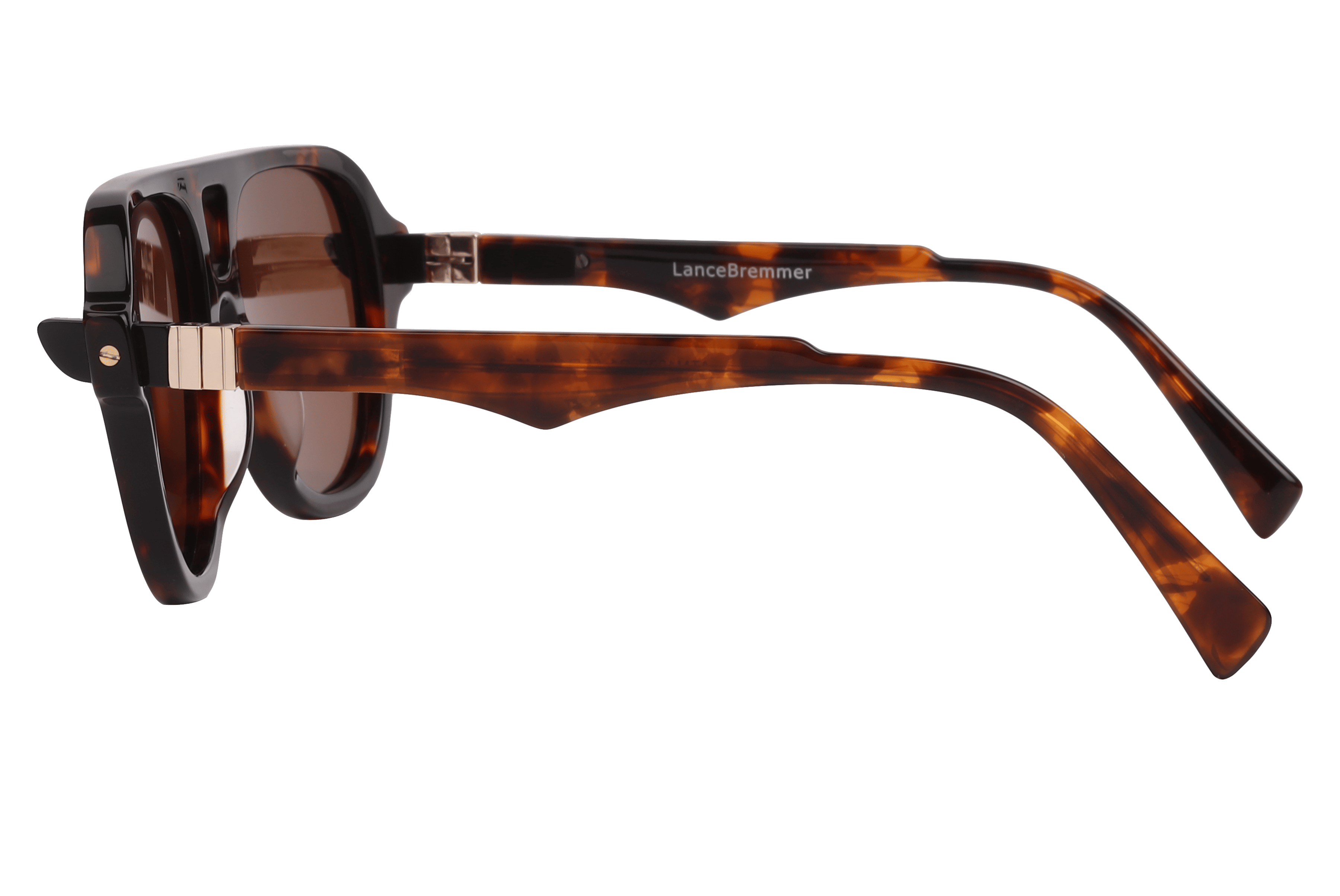 Lancebremmer ATM1279 Sunglass Havana Male Full Shell Sunglass — Havana frame — view 3
