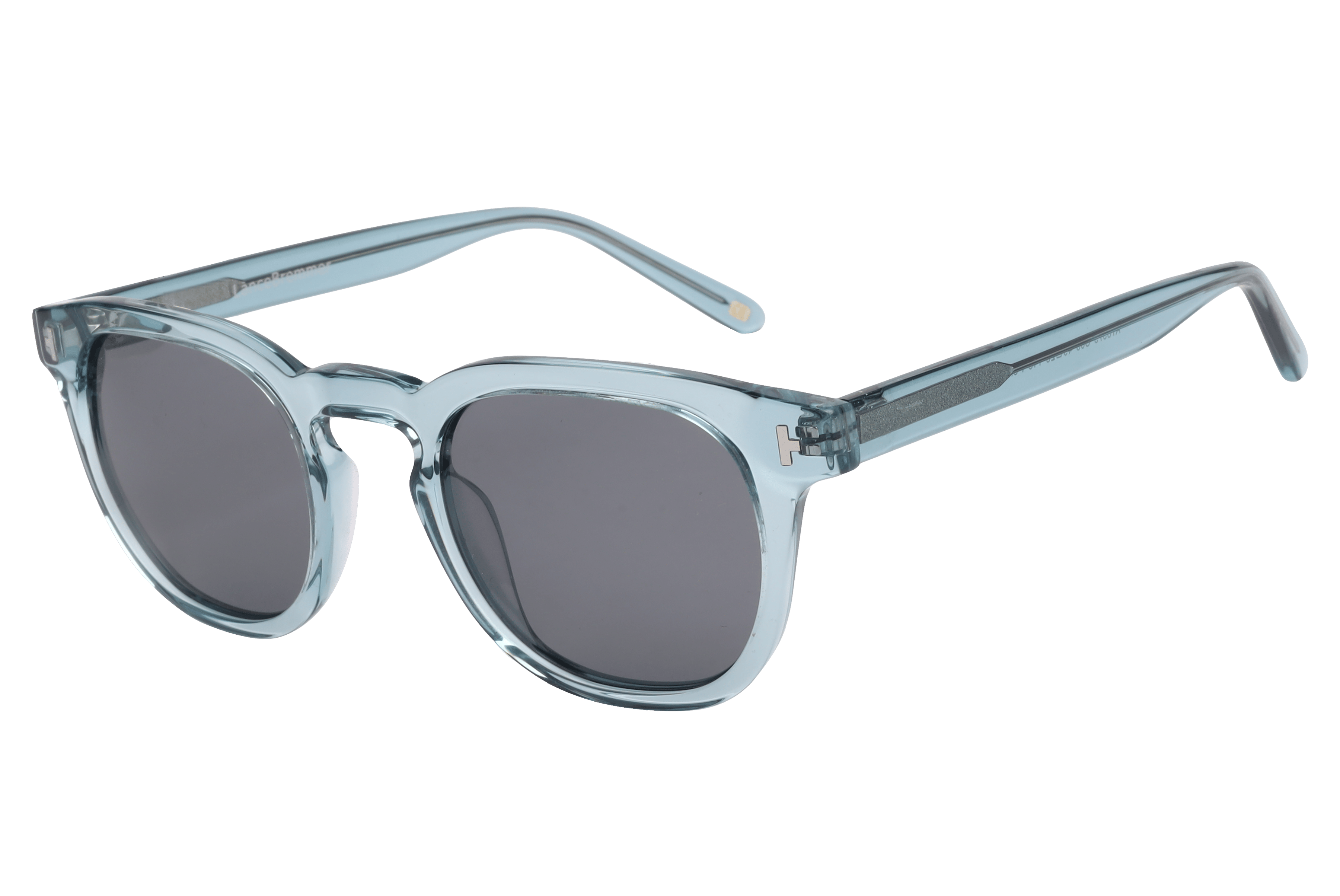Lancebremmer AT8573 Sunglass Transparent Blue Unisex Full Sh — Transparent Blue frame