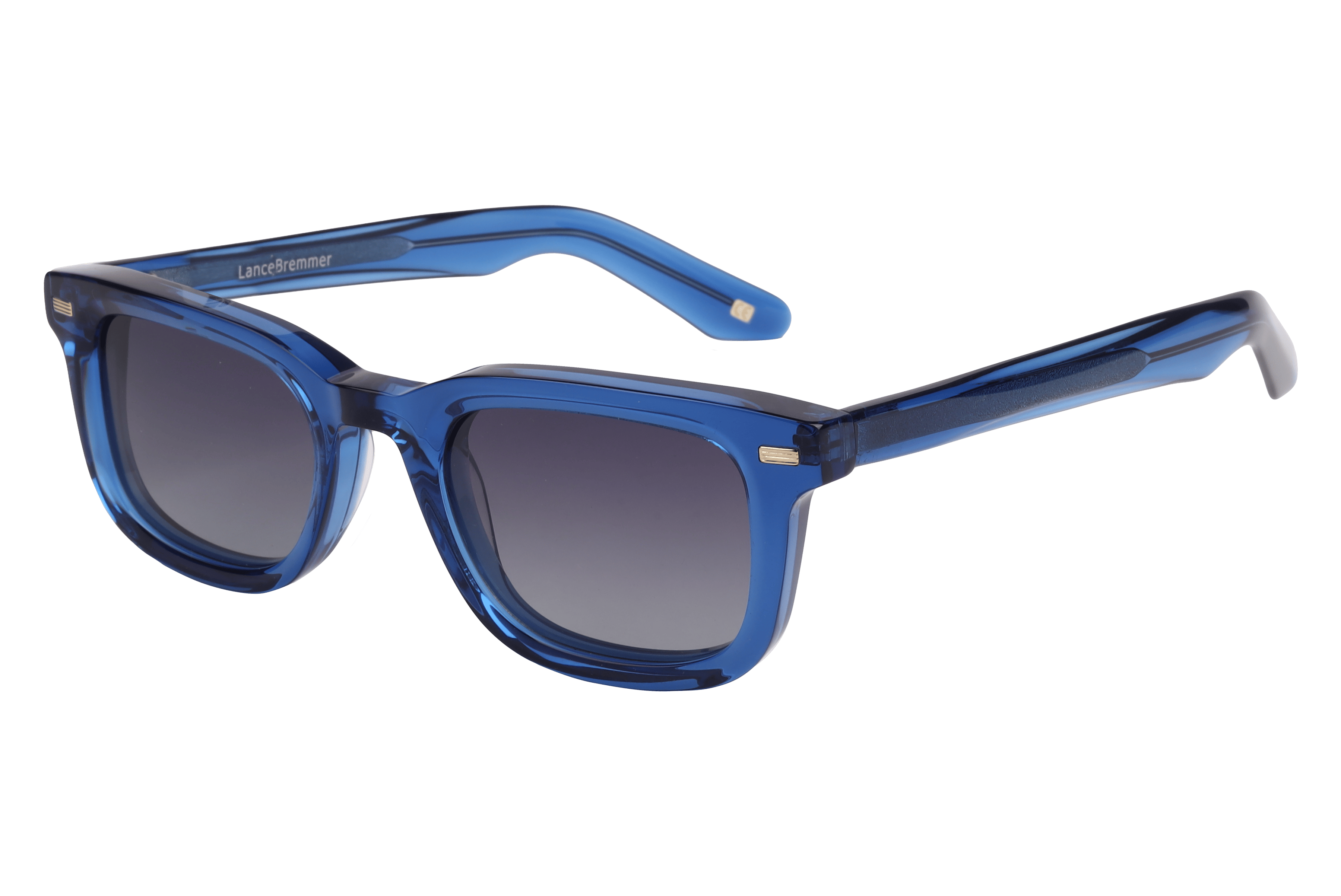 Lancebremmer AT8553 Sunglass Transparent Blue Male Full Shel — Transparent Blue frame