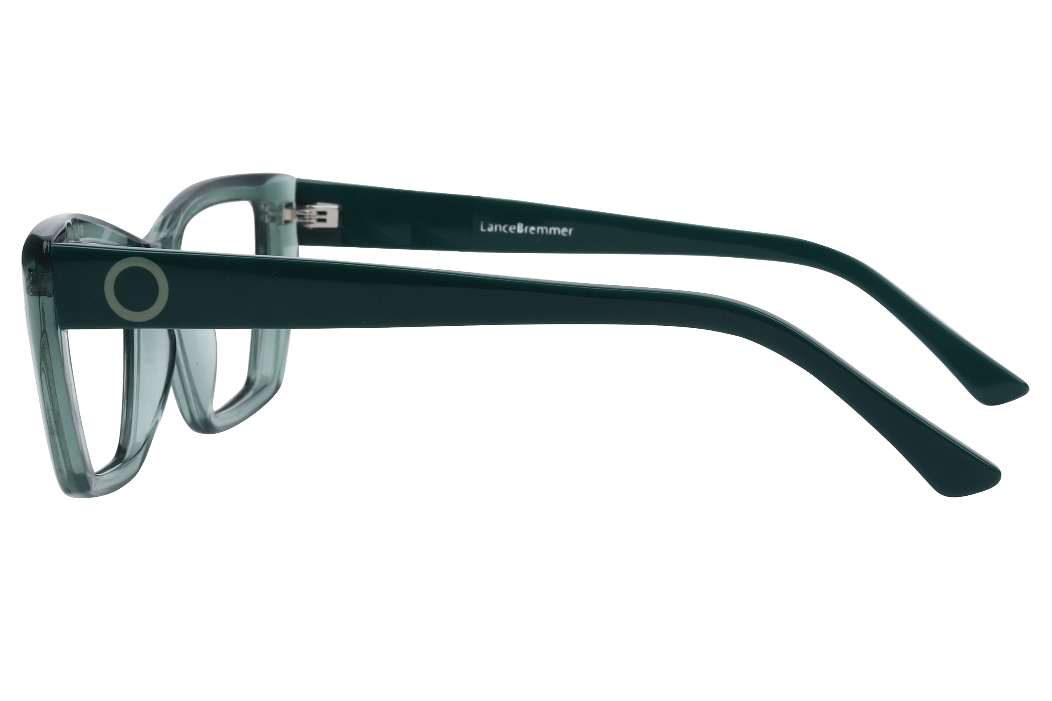 Lancebremmer F2149 Frame Transparent Green Female Full Shell Frame — Transparent Green frame — view 3