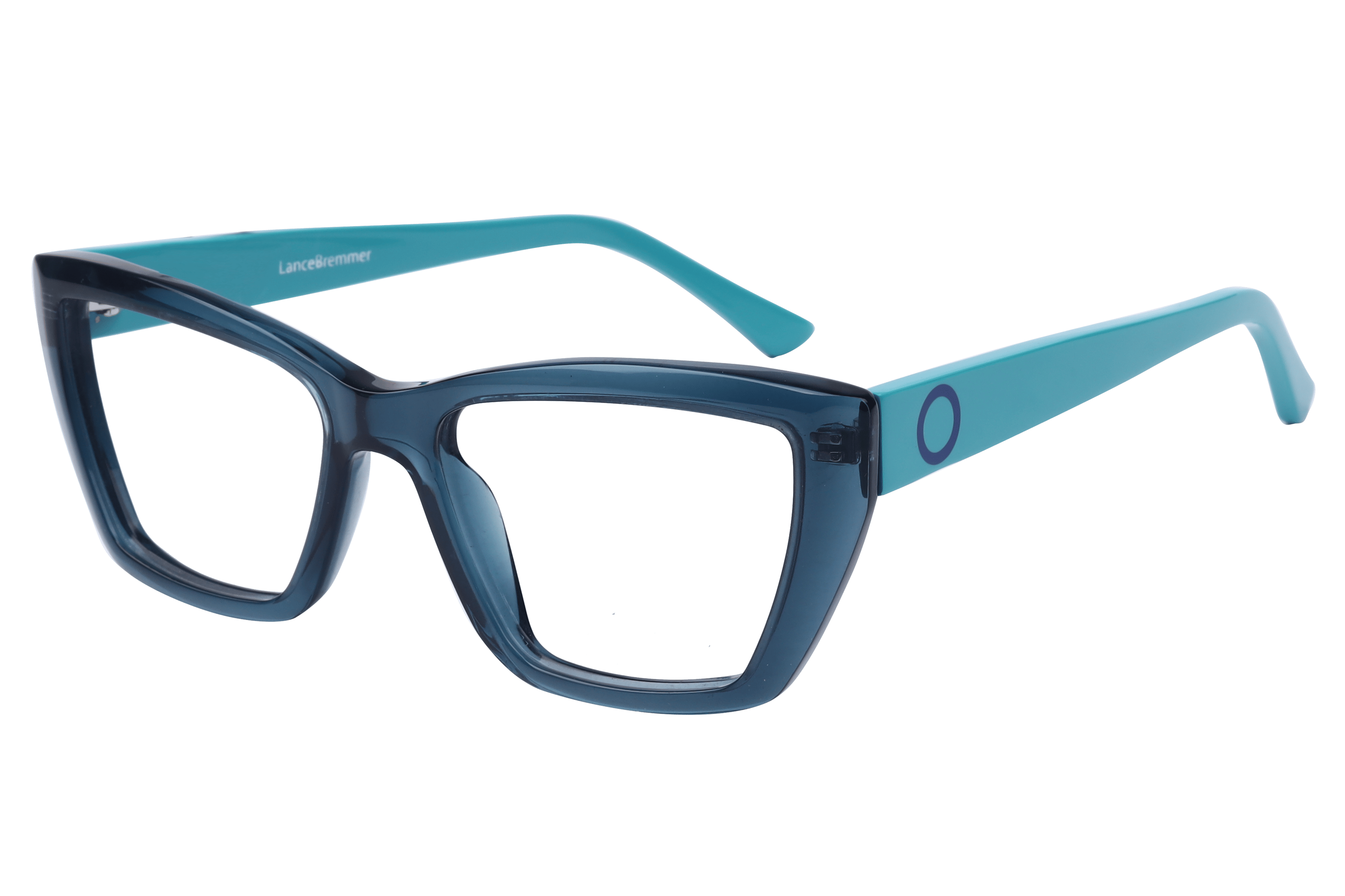 Lancebremmer F2149 Frame Transparent Blue Female Full Shell — Transparent Blue frame