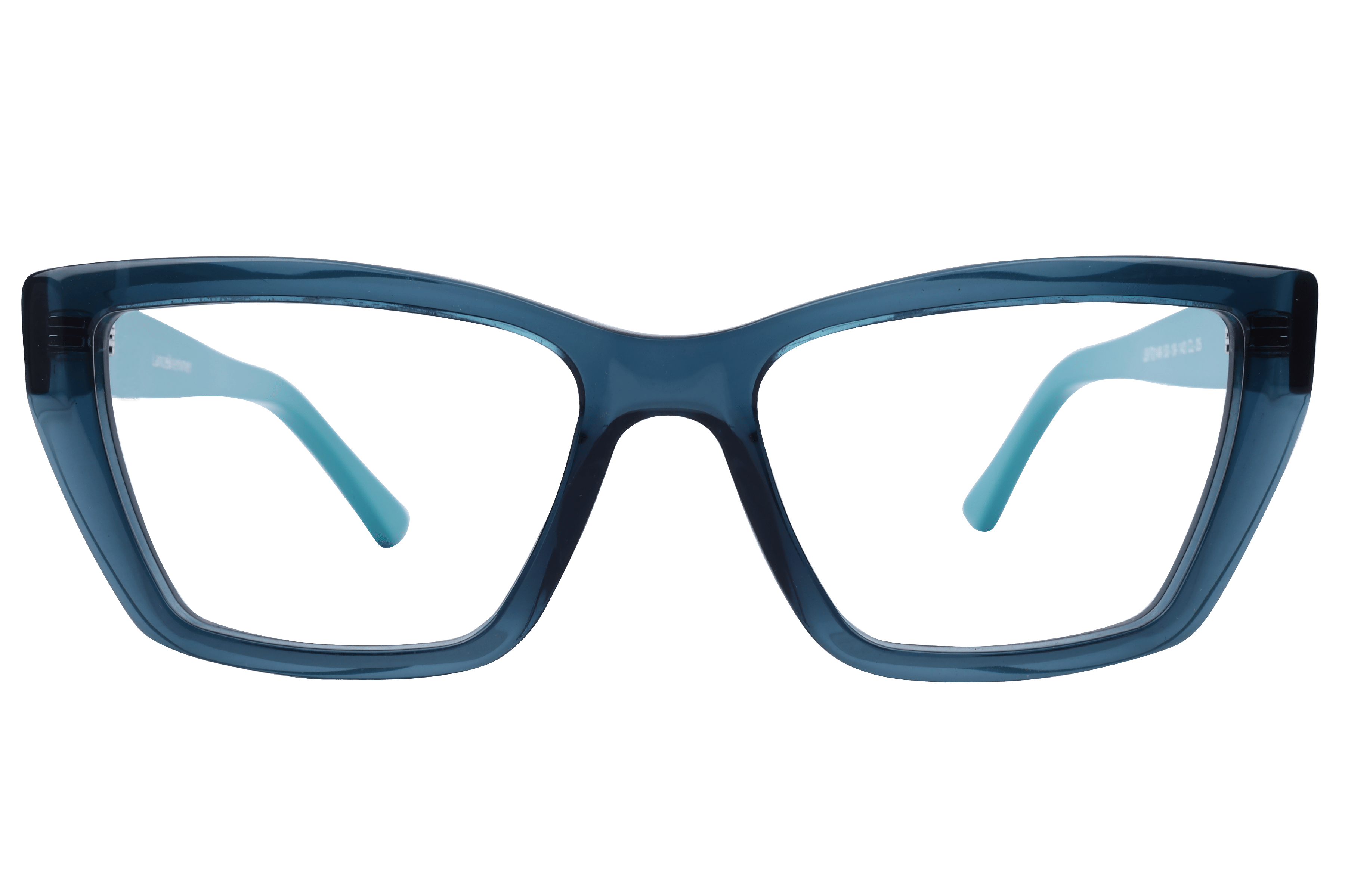 Lancebremmer F2149 Frame Transparent Blue Female Full Shell Frame — Transparent Blue frame — view 2