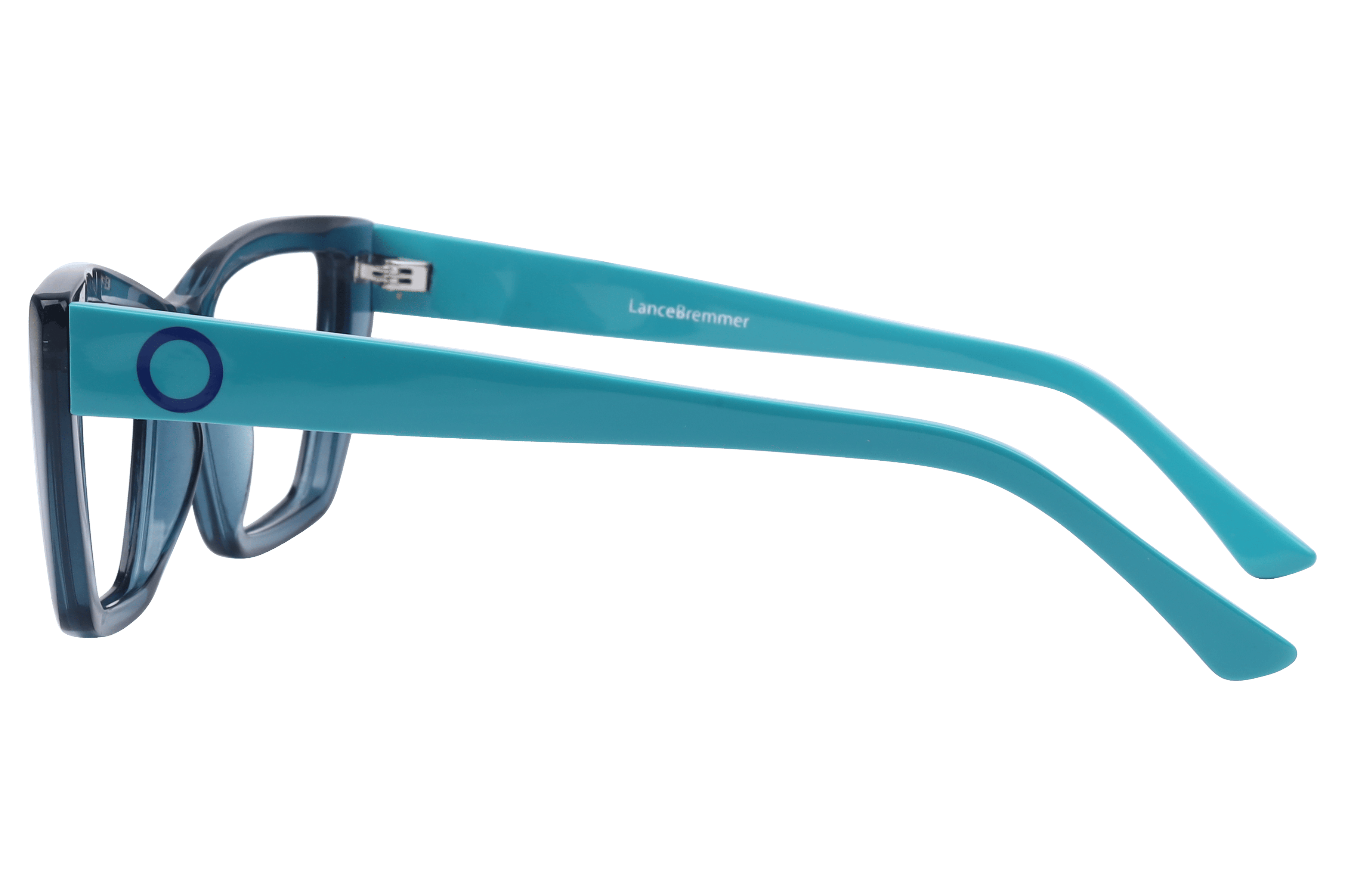Lancebremmer F2149 Frame Transparent Blue Female Full Shell Frame — Transparent Blue frame — view 3