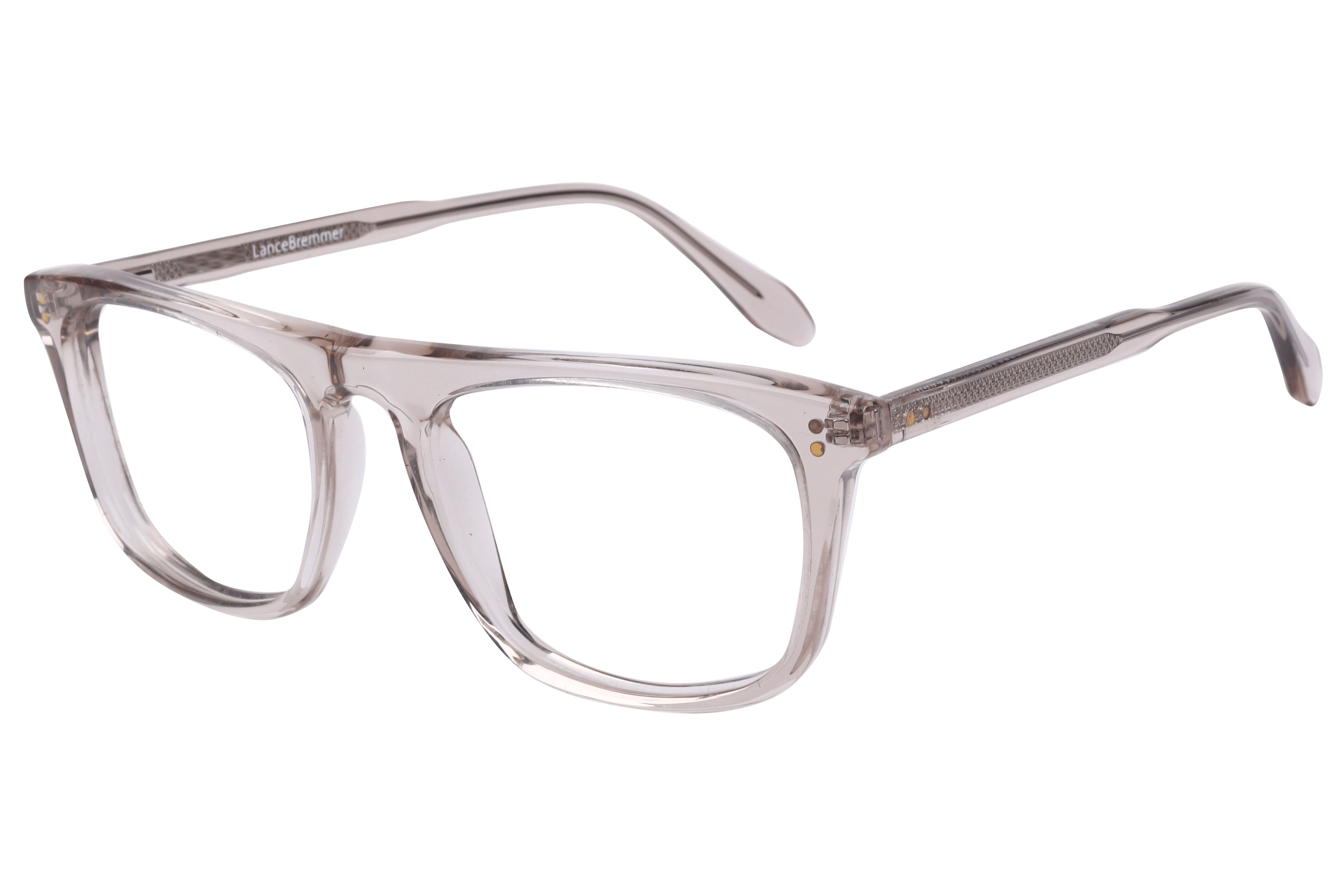 Lancebremmer F2143 Frame Transparent Brown Male Full Shell — Transparent Brown frame