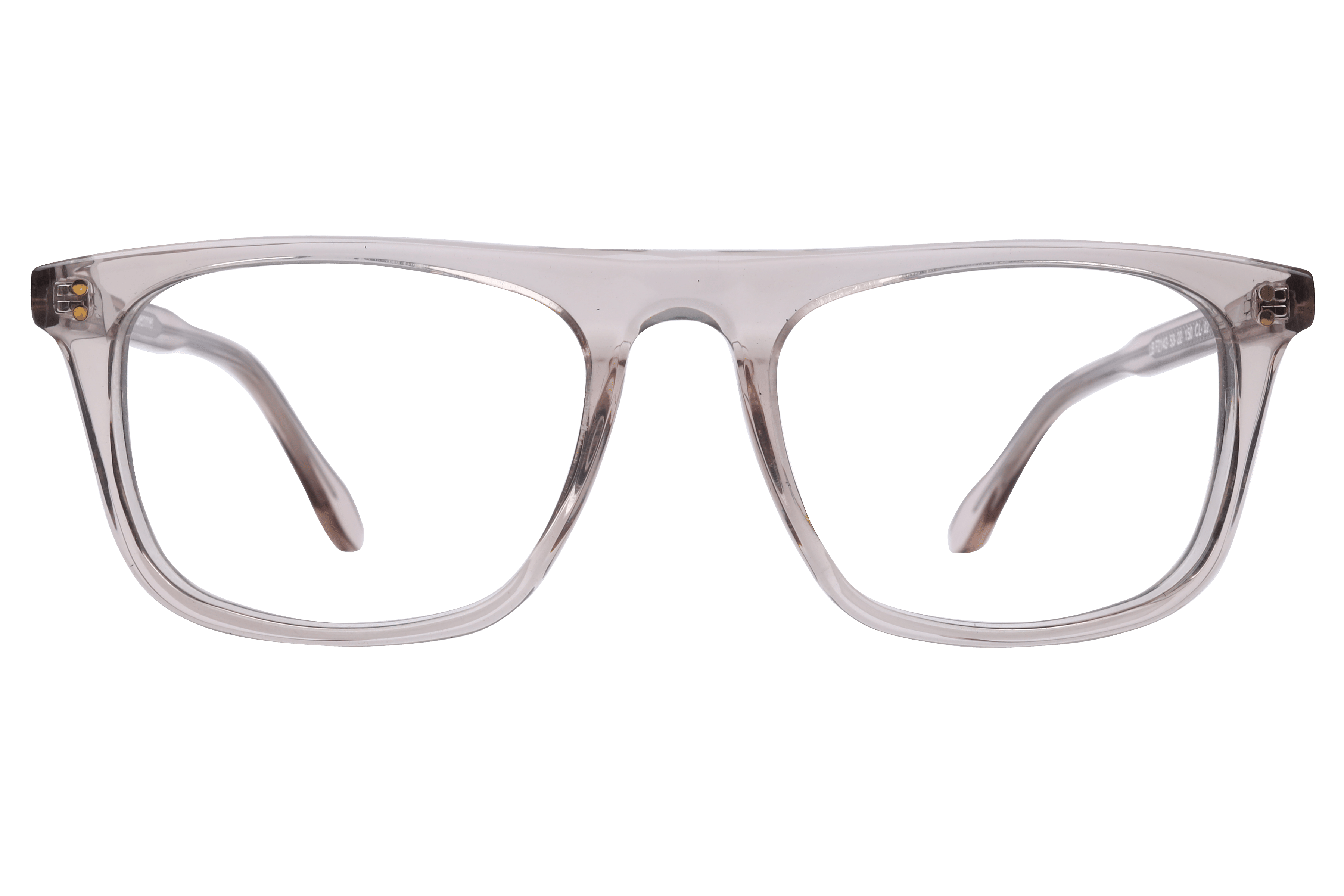 Lancebremmer F2143 Frame Transparent Brown Male Full Shell Frame — Transparent Brown frame — view 2