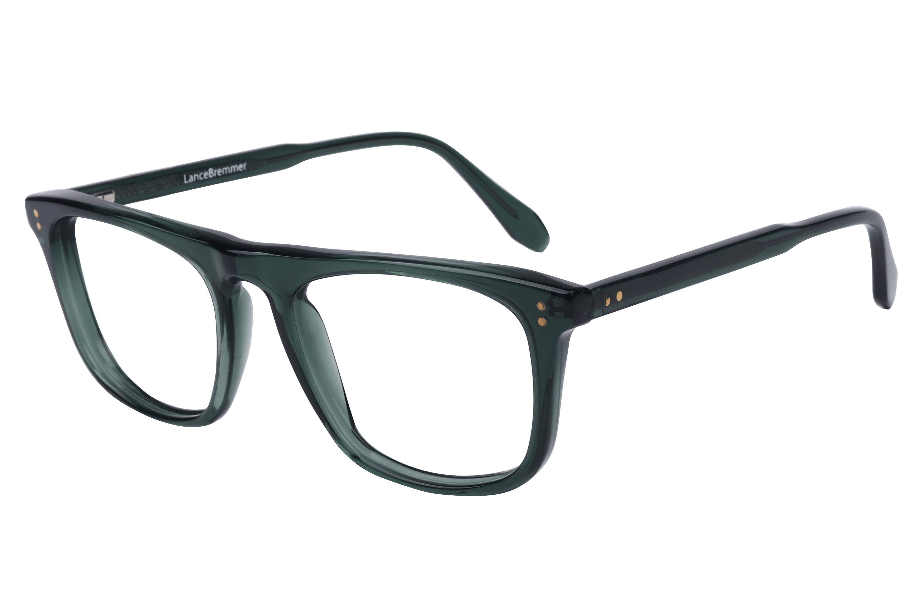 Lancebremmer F2143 Frame Transparent Green Male Full Shell — Transparent Green frame