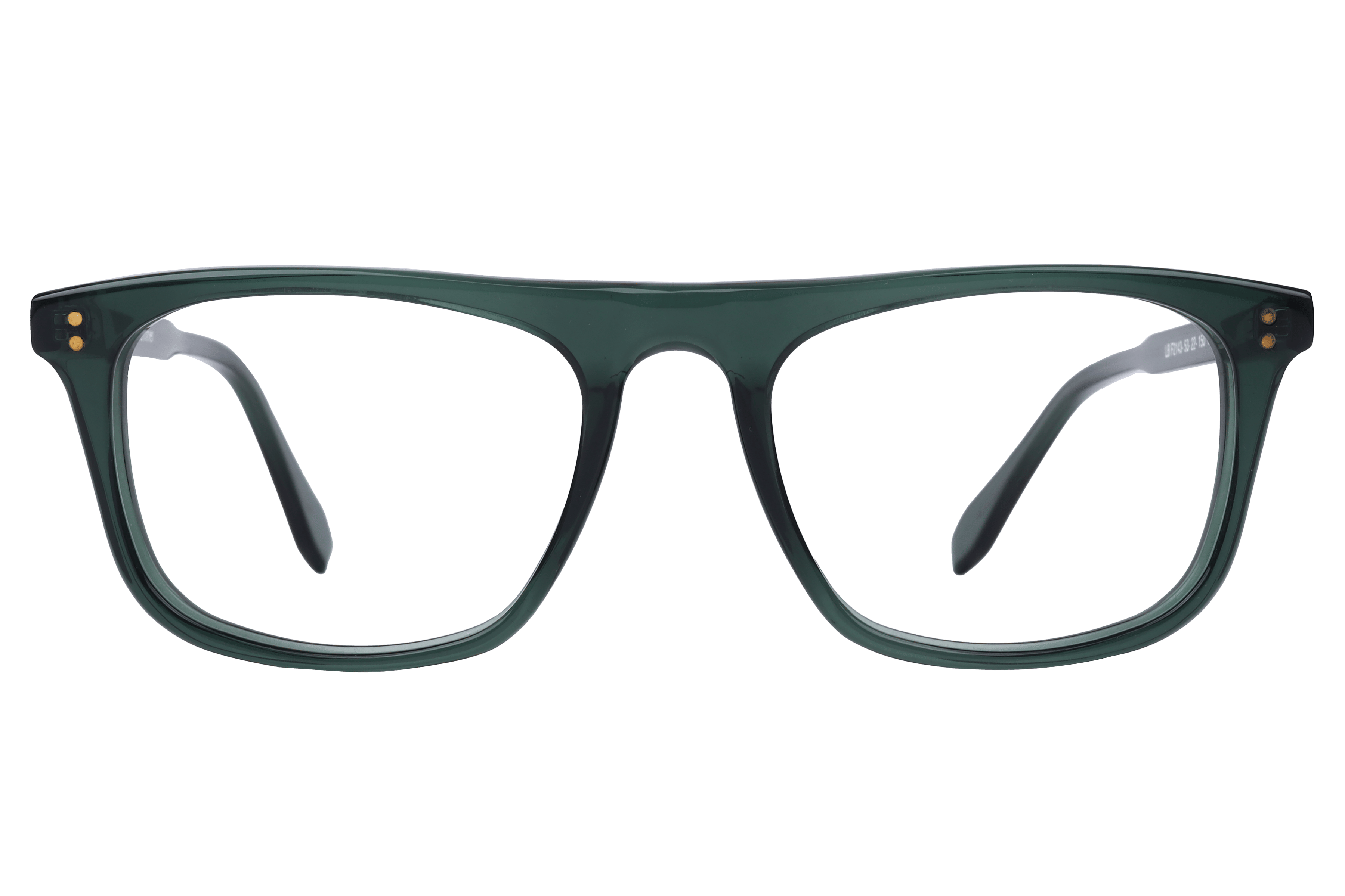 Lancebremmer F2143 Frame Transparent Green Male Full Shell Frame — Transparent Green frame — view 2