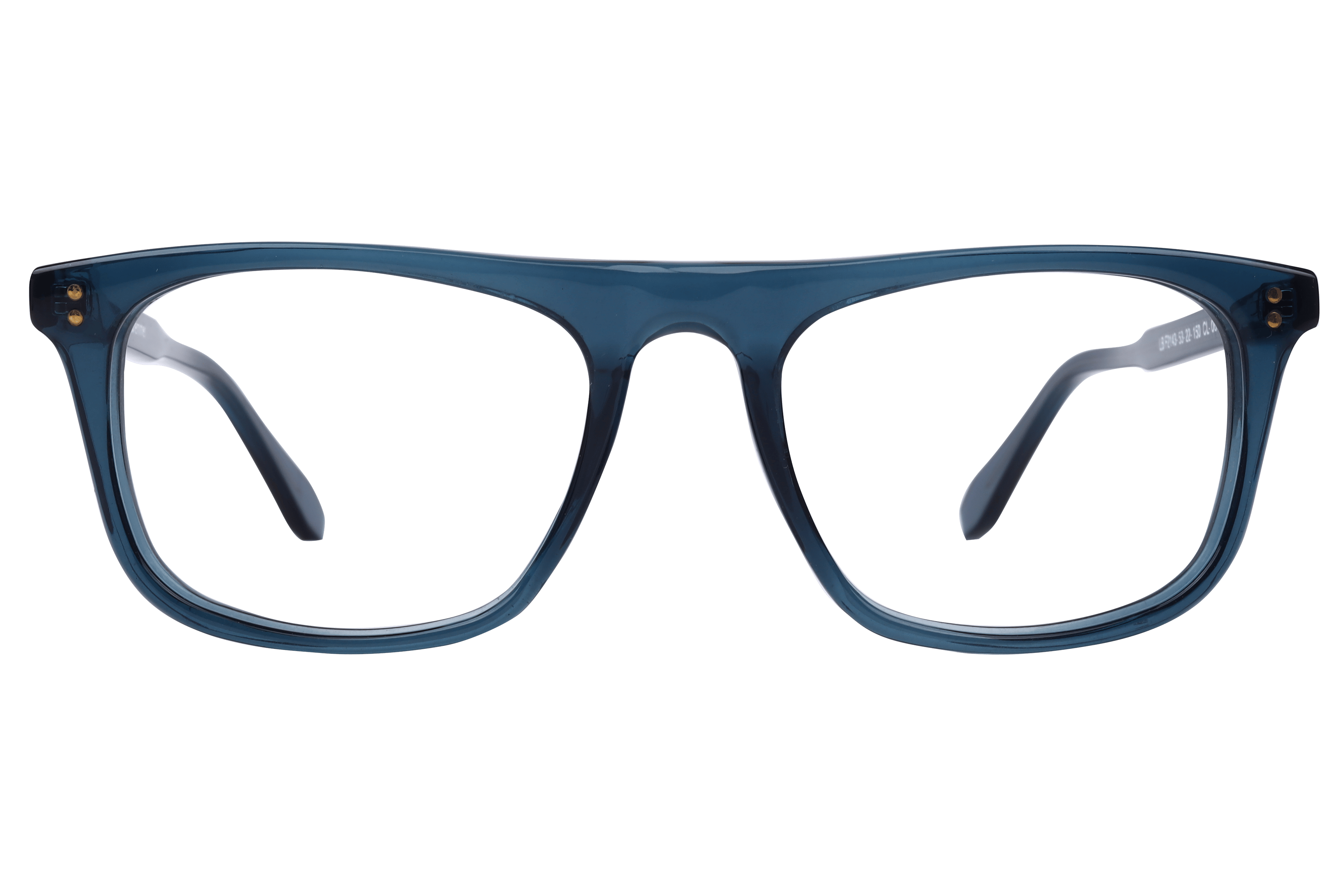 Lancebremmer F2143 Frame Transparent Blue Male Full Shell Frame — Transparent Blue frame — view 2