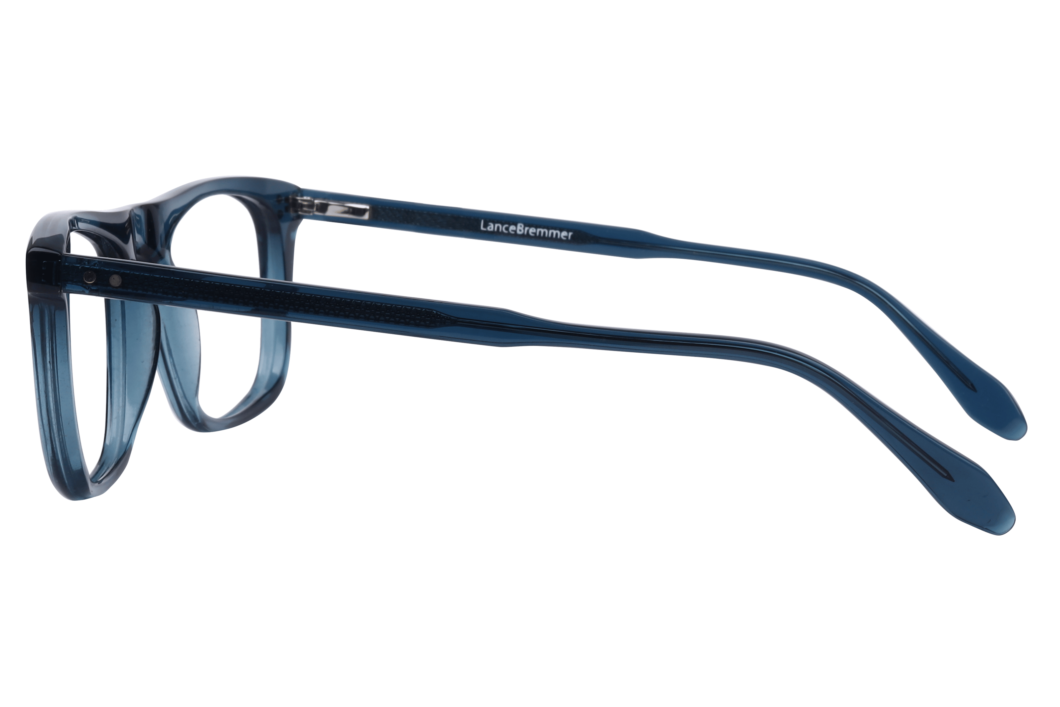 Lancebremmer F2143 Frame Transparent Blue Male Full Shell Frame — Transparent Blue frame — view 3