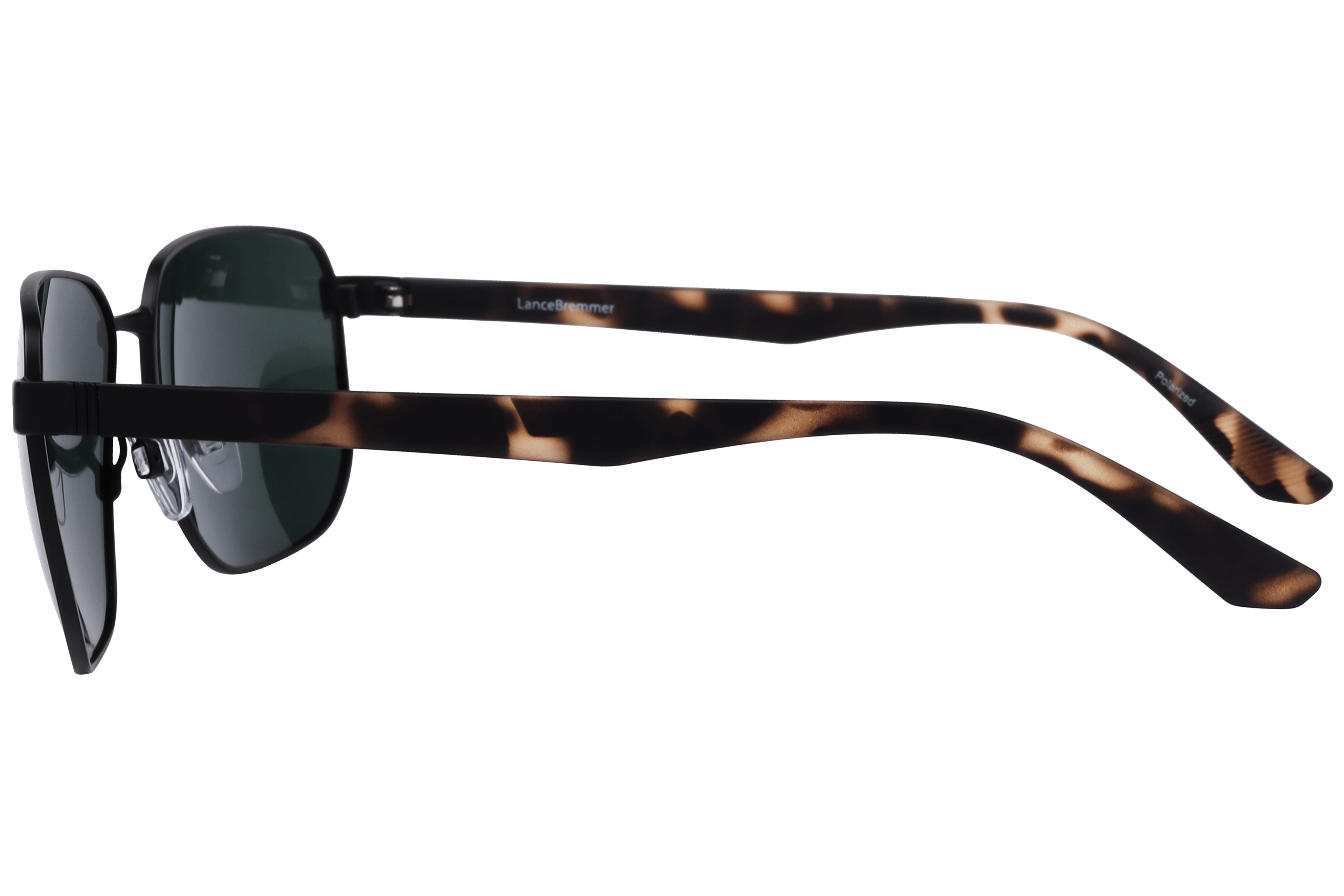 Lancebremmer S1006 Sunglass Matt Black Male Full Shell Sunglass — Matt Black frame — view 3