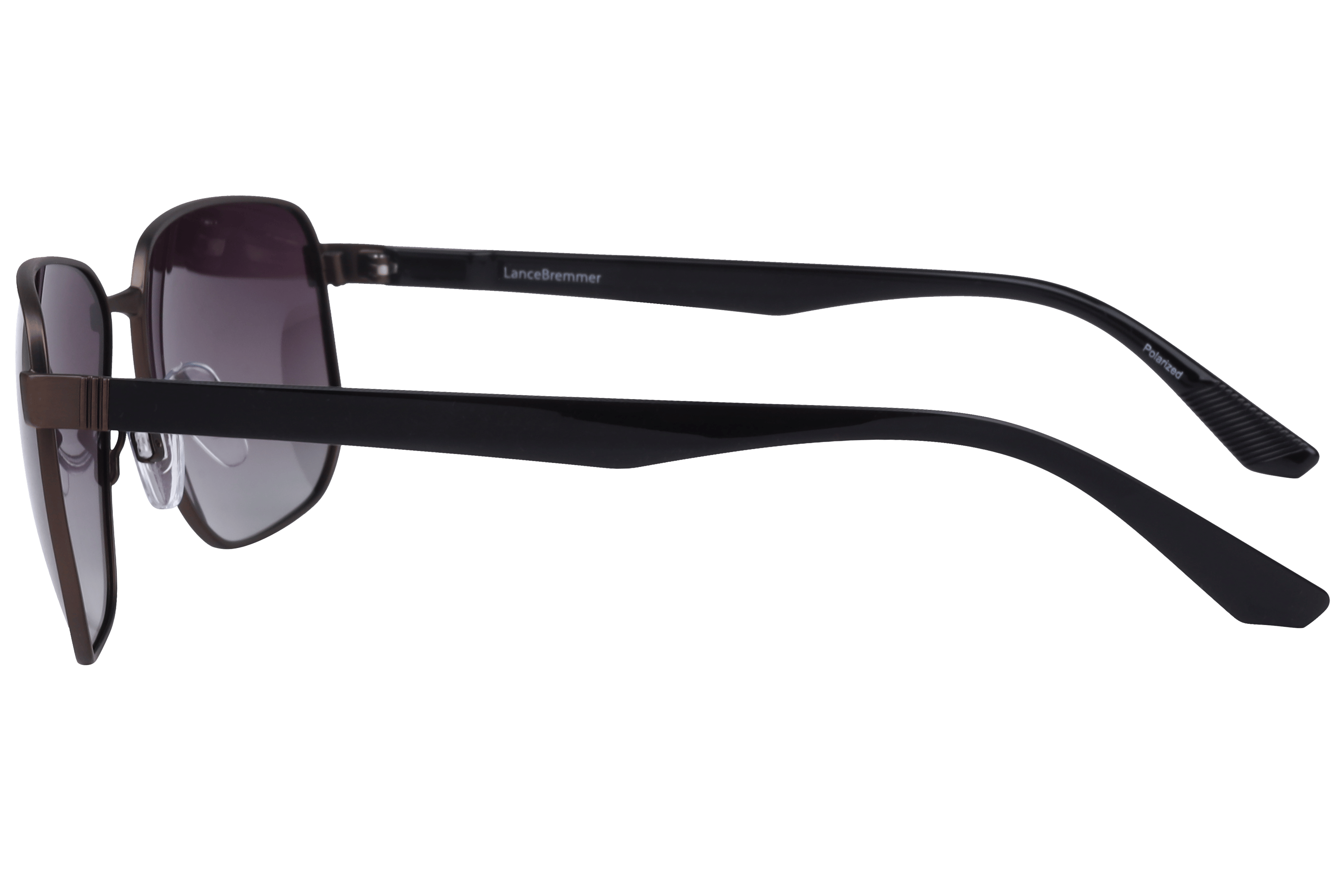Lancebremmer S1006 Sunglass Matt Brown Male Full Shell Sunglass — Matt Brown frame — view 3